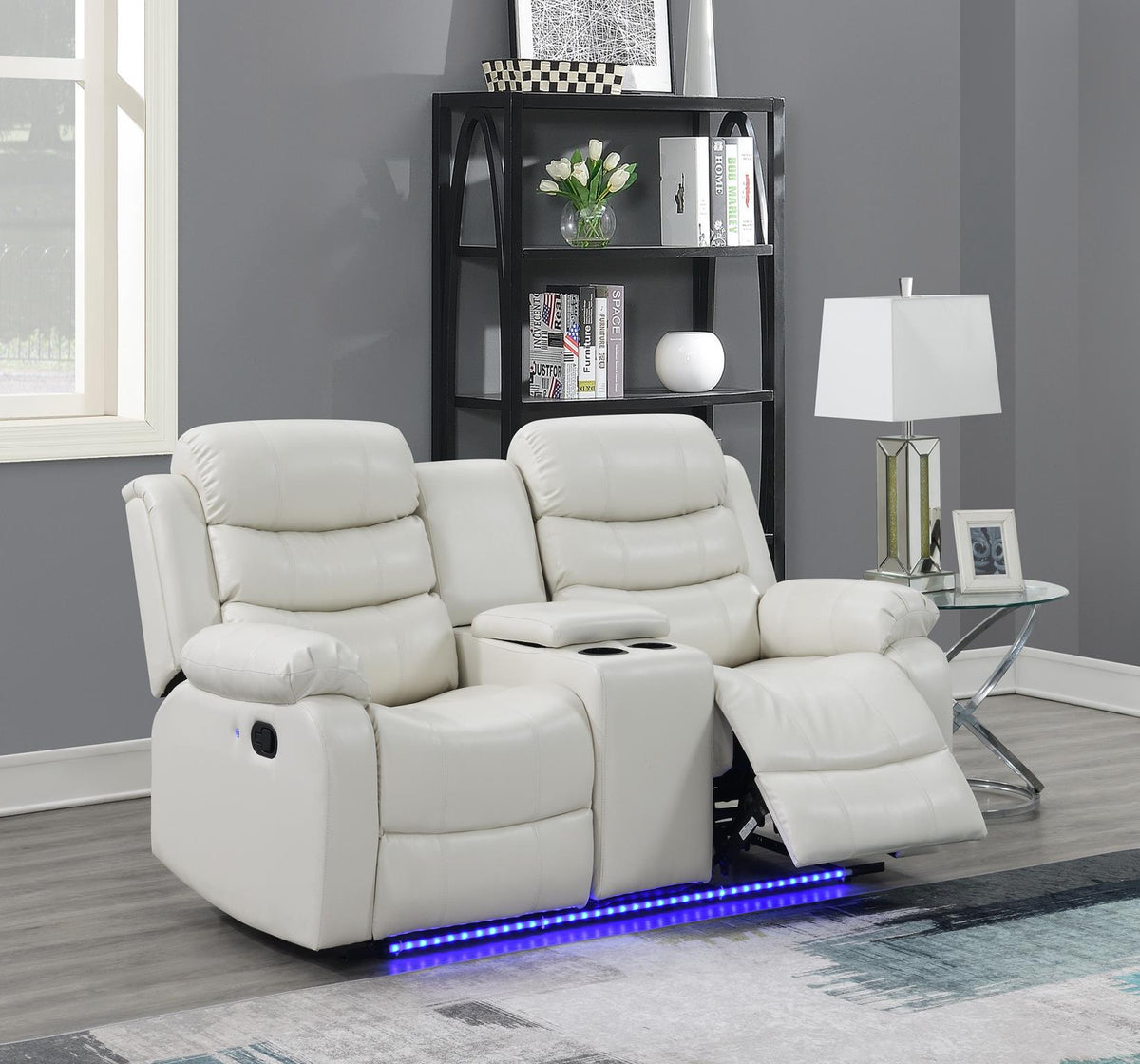 White LED Motion Sofa Collection