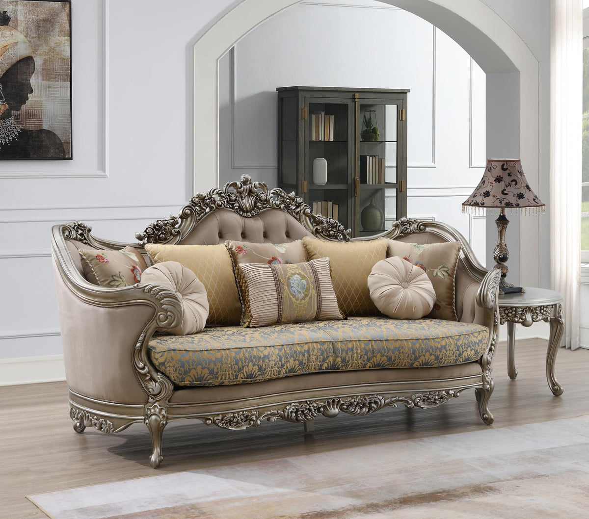 Traditional Brown Sofa & Loveseat Collection
