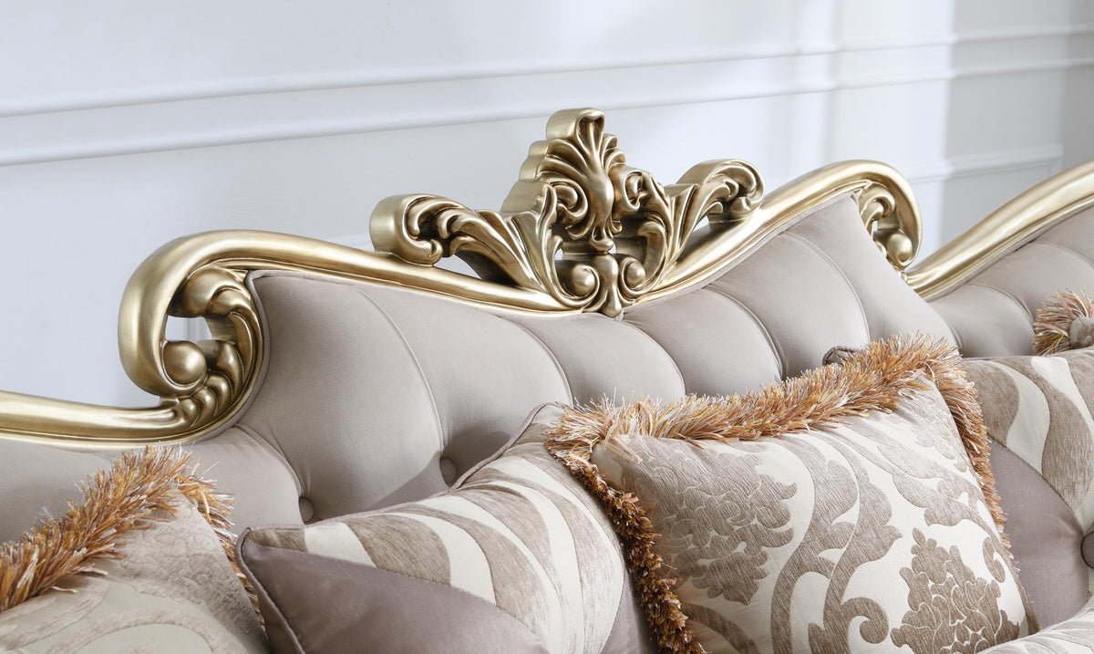 Traditional Beige Sofa & Loveseat Collection