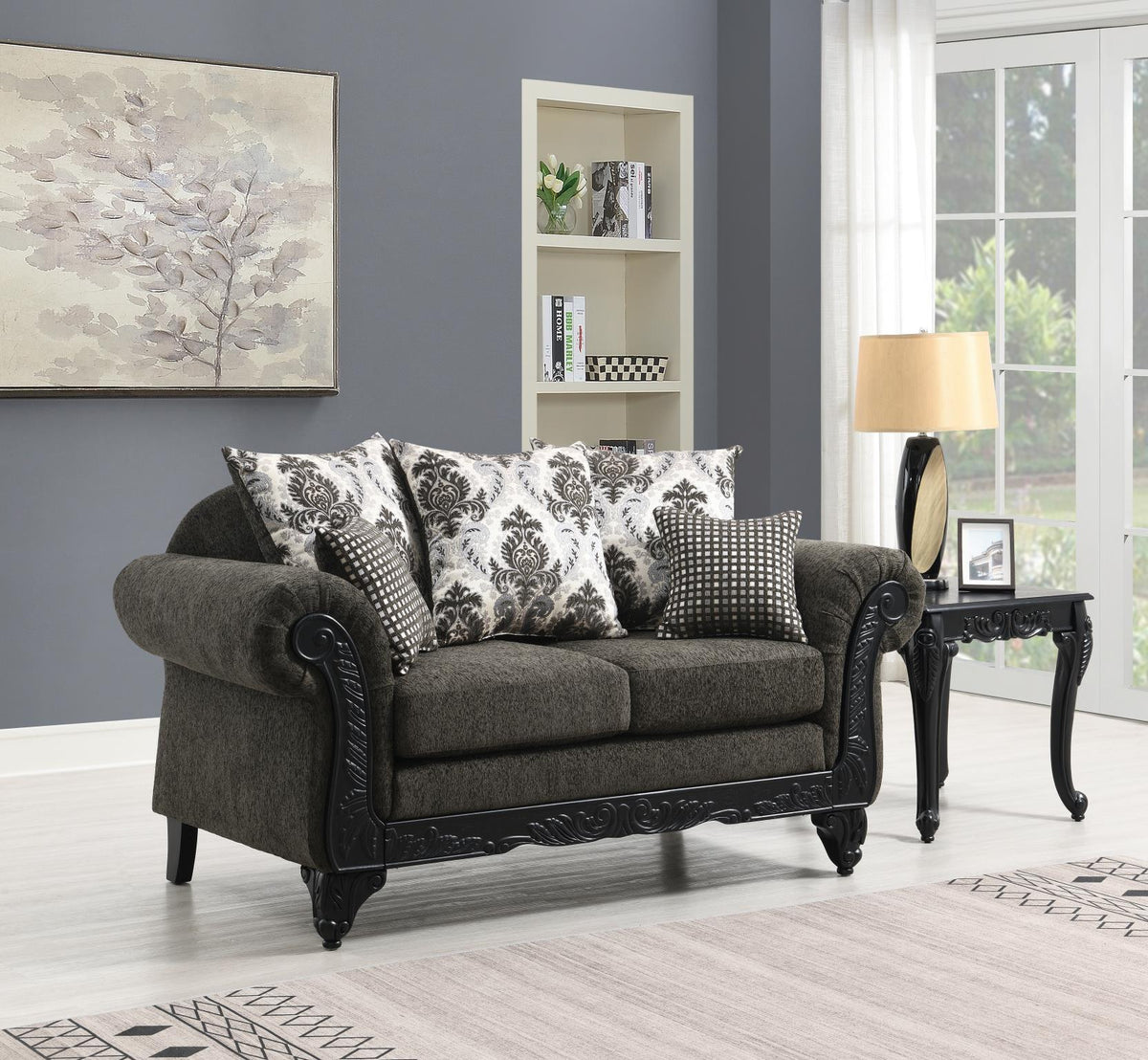 Traditional Charcoal Sofa Collection