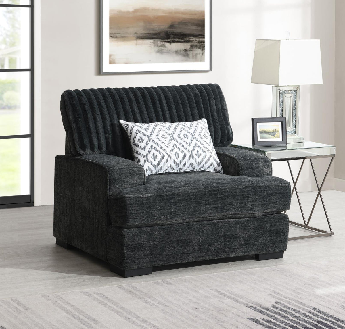 Charcoal Upholstered Seating Group