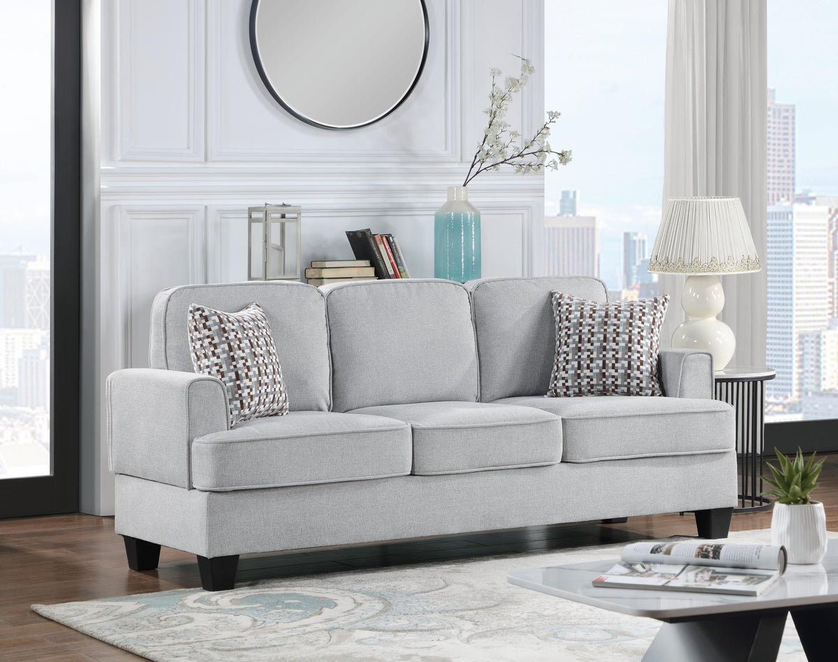 Silver Sofa, Loveseat & Chair