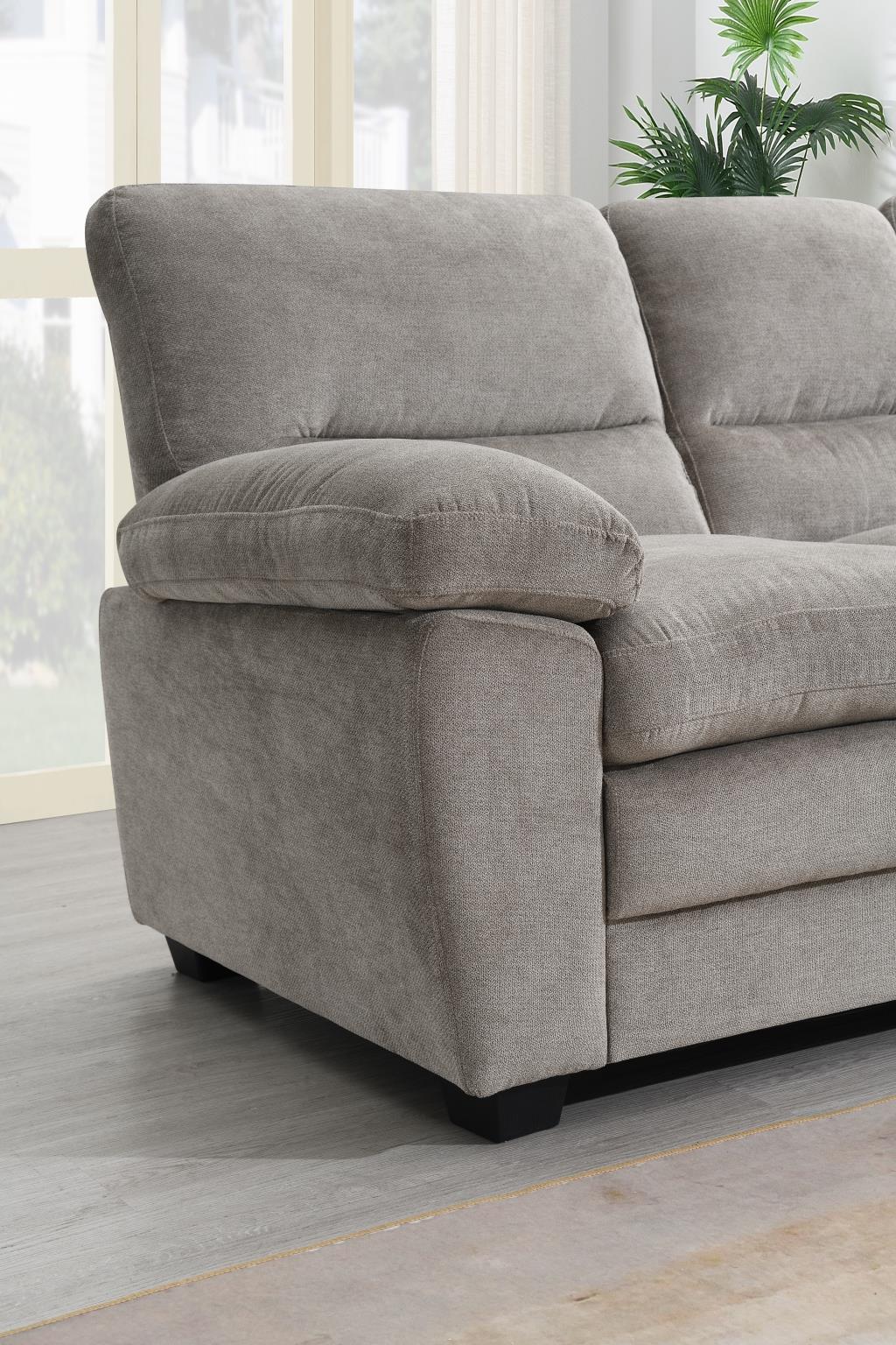 Light Brown Sofa, Loveseat & Chair