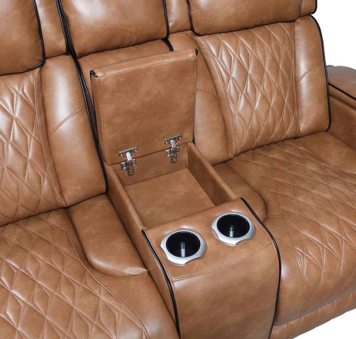 Brown Power Reclining Collection with Heat & Massage