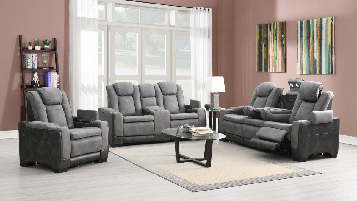 Slate Power Reclining Collection with USB Charging