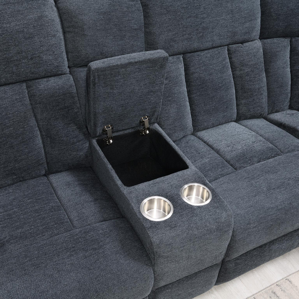 Gray Motion 3-Piece Sectional