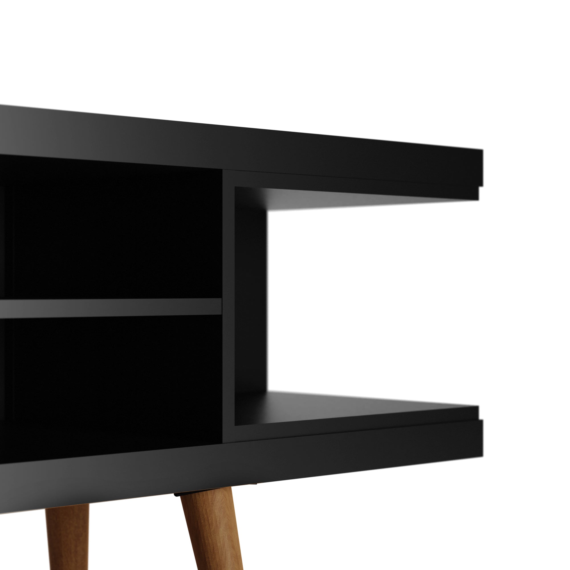 Utopia Free-Standing Black TV Stand