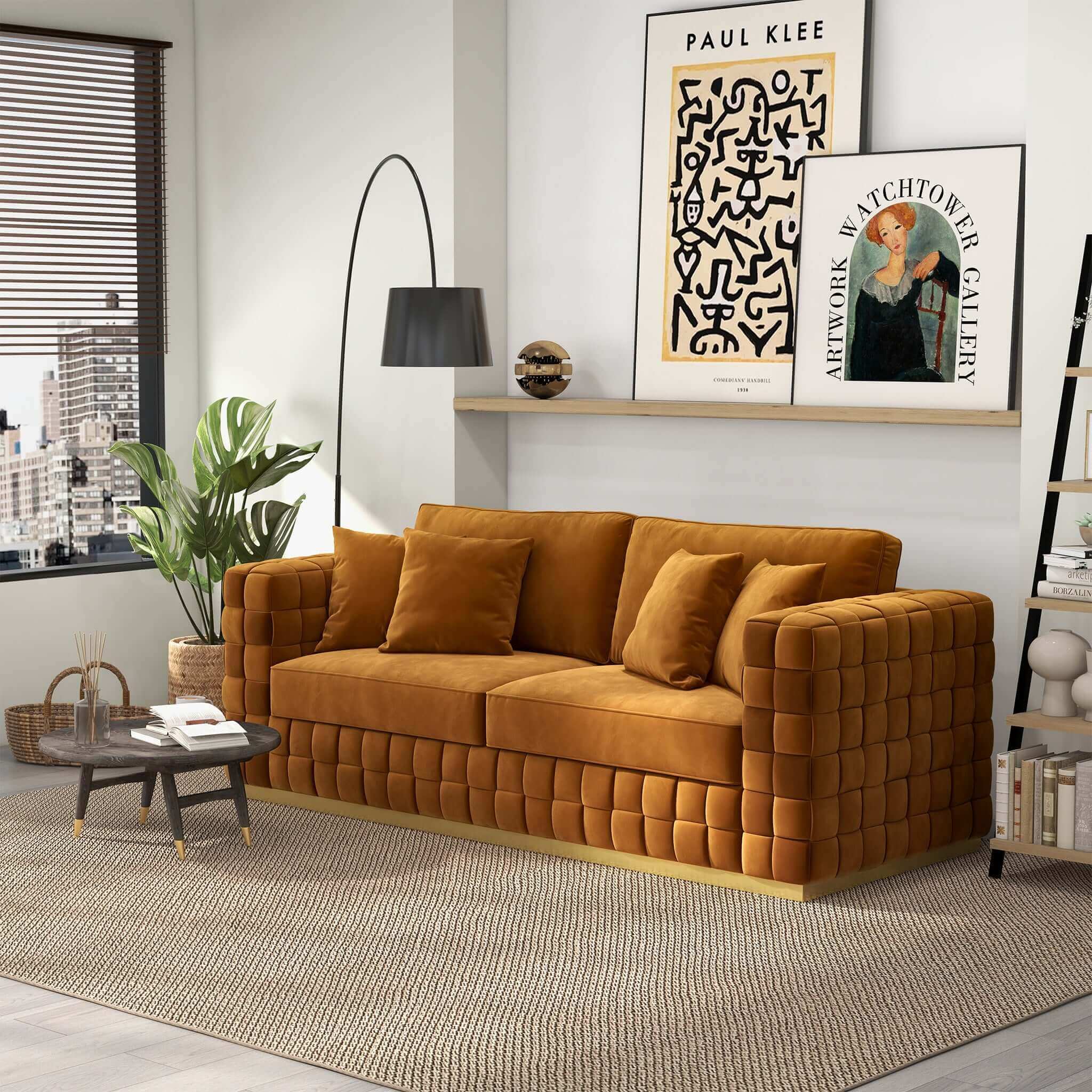 Jamaro Velvet Sofa