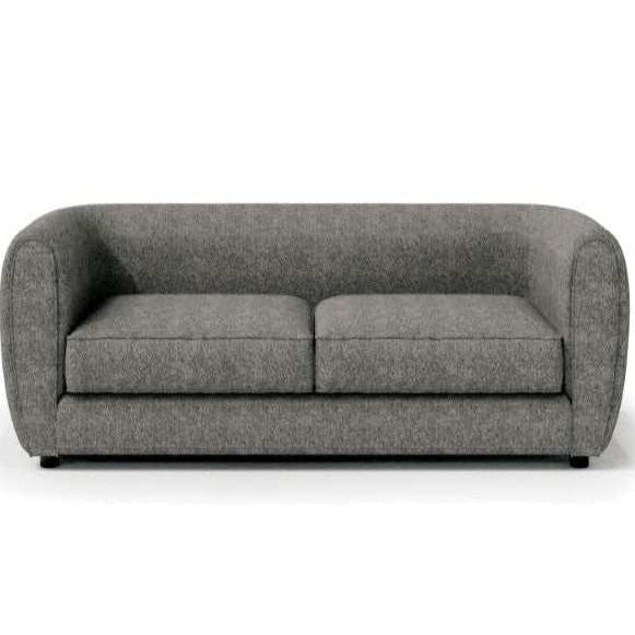Verdal Contemporary Charcoal Gray Boucle Tuxedo Sofa