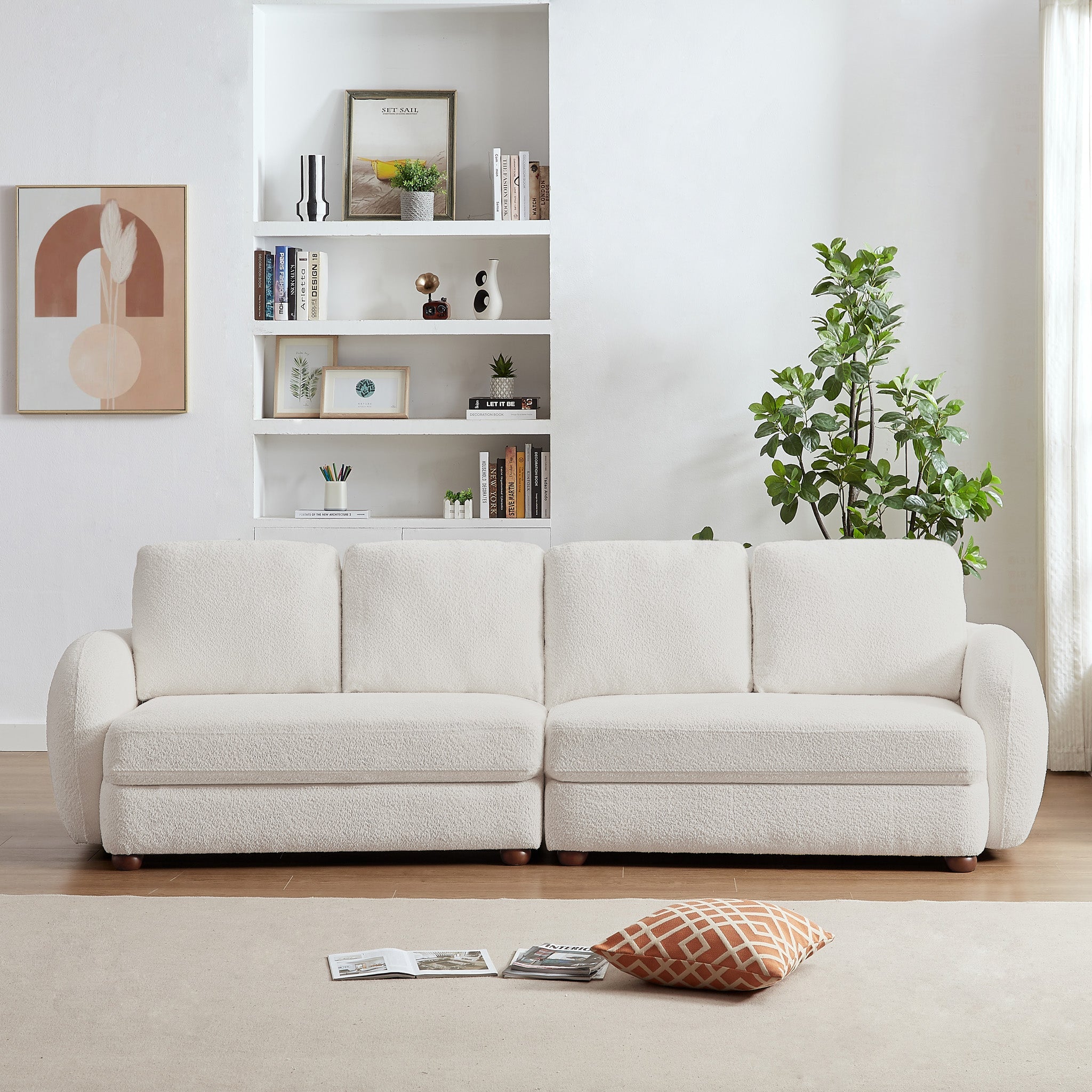 Virgil Cream Boucle Sofa