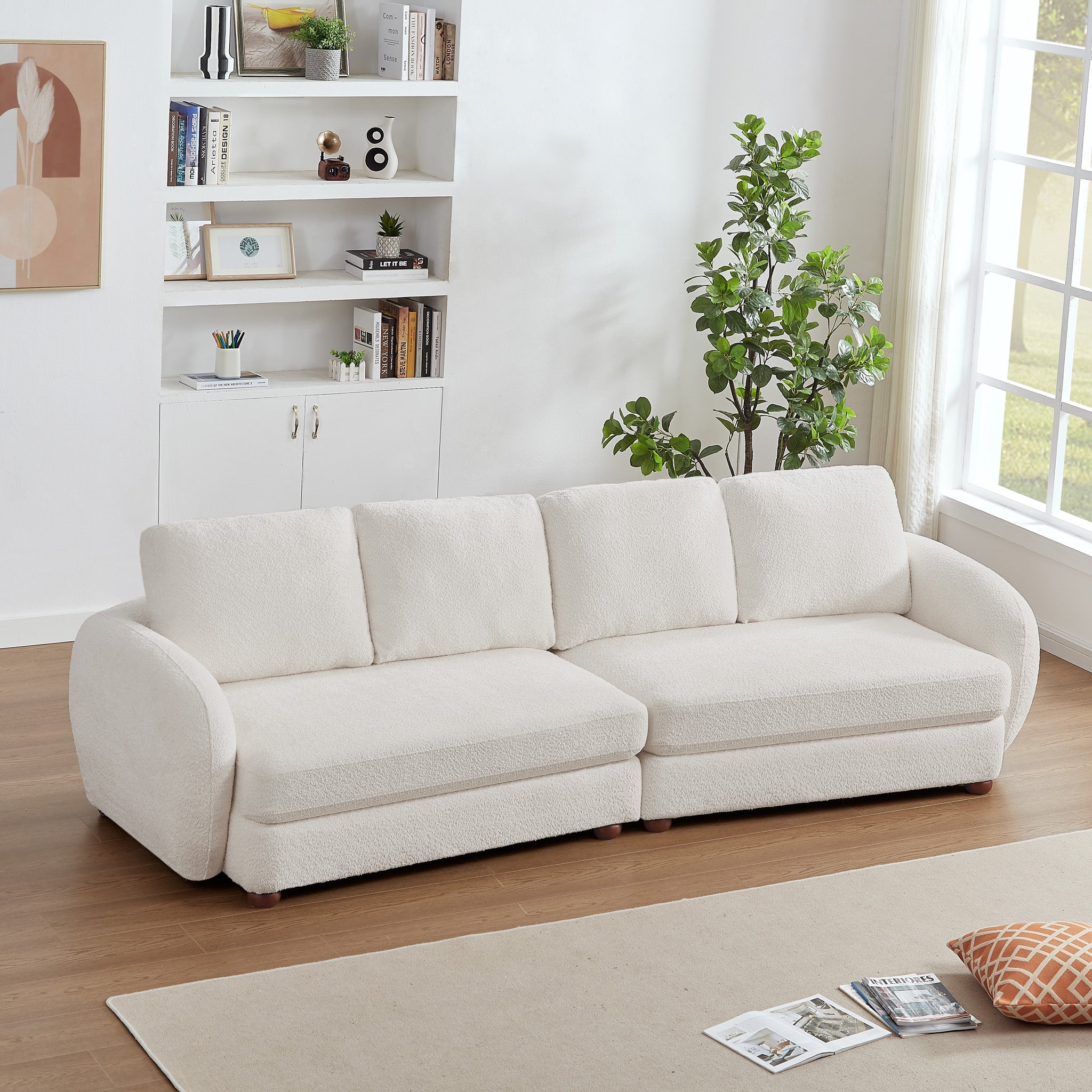 Virgil Cream Boucle Sofa