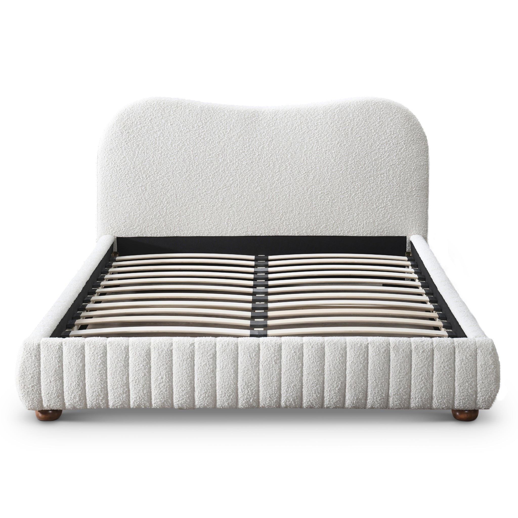 Nomad Cream Boucle Queen Bed