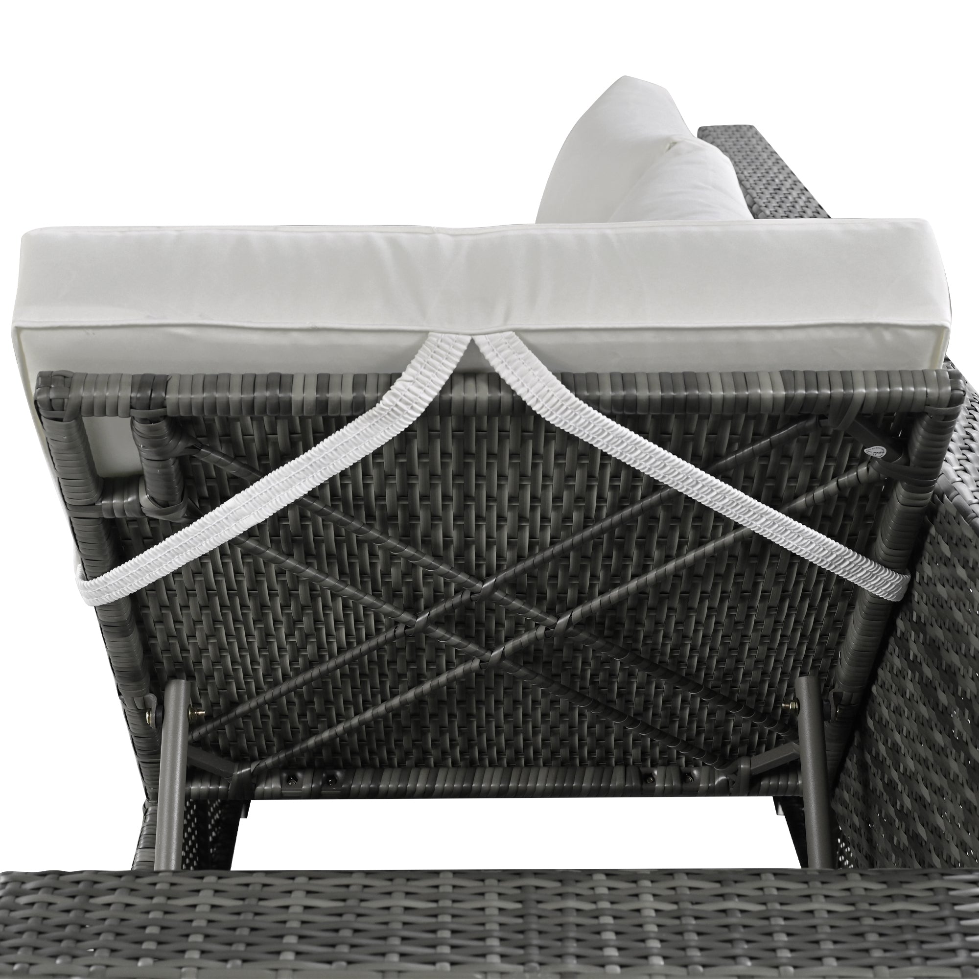 Topmax Outdoor Sectional Set Adjustable Back - Beige