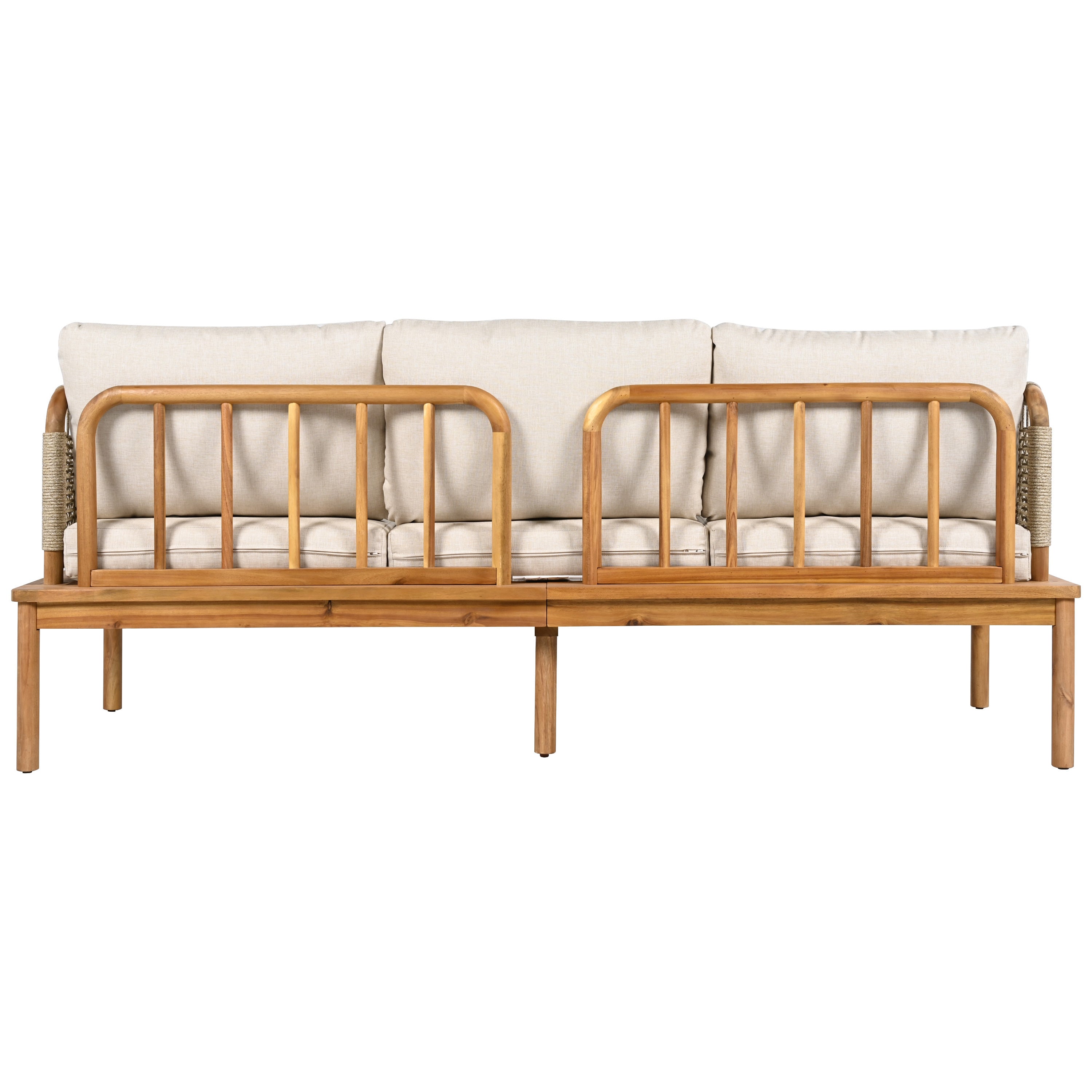 Outdoor Sofa Set Rope Detail