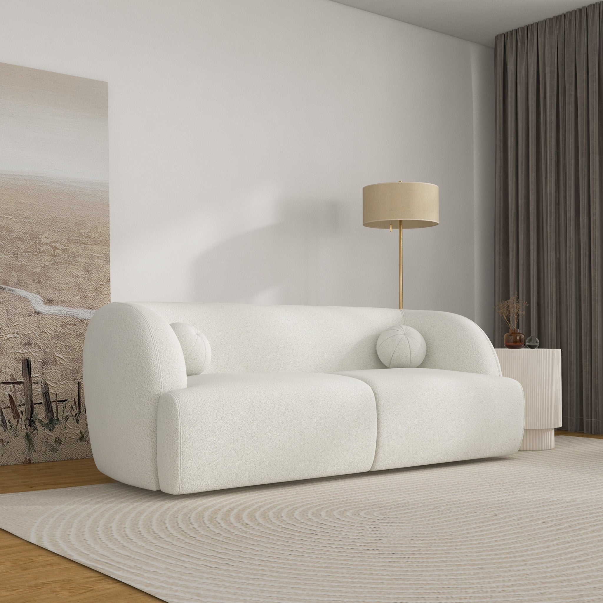 Quinn Sofa - Ivory Boucle