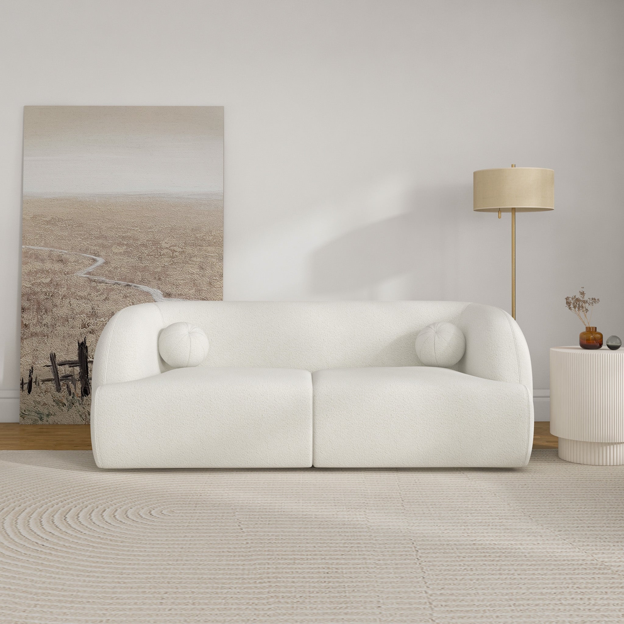 Quinn Sofa - Ivory Boucle