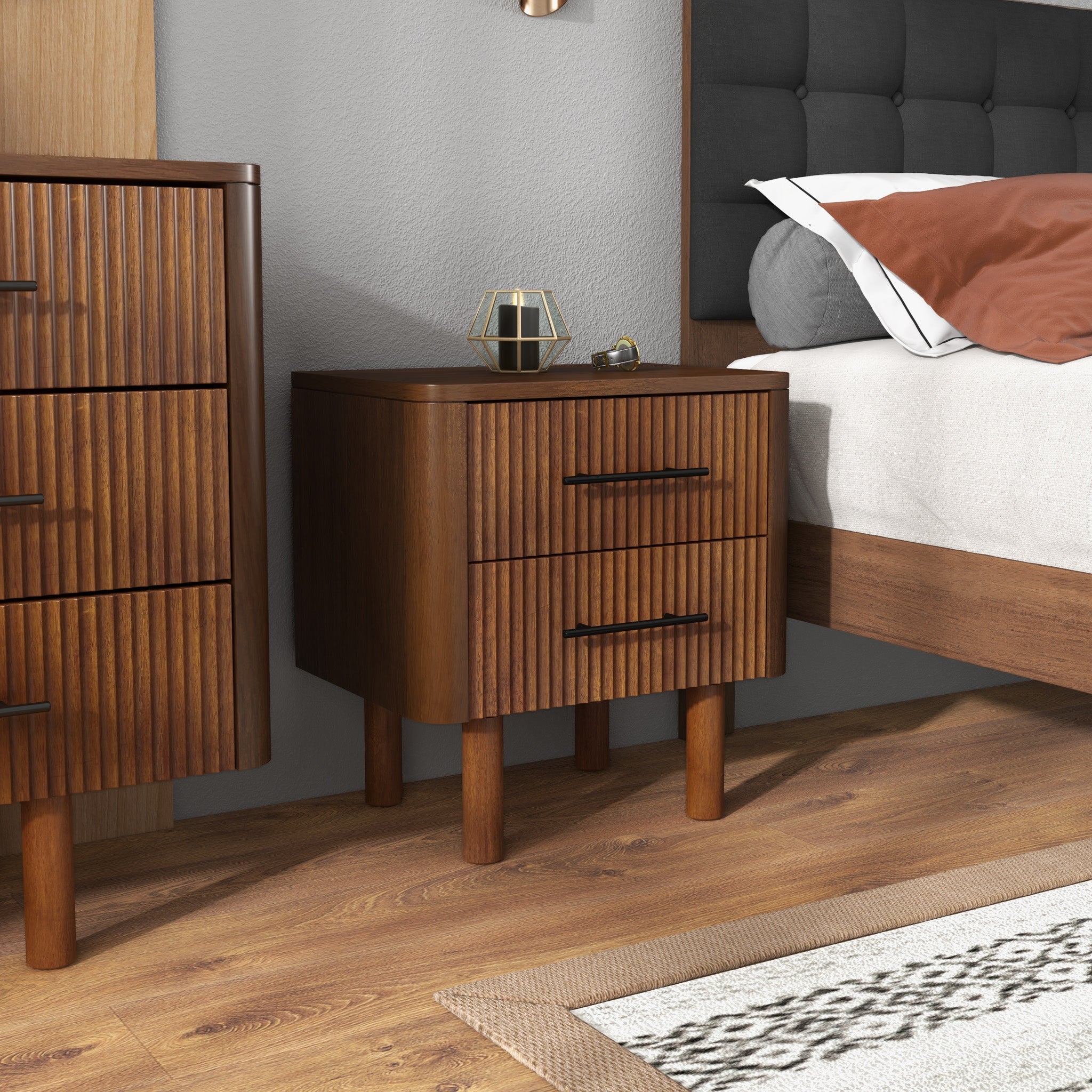 Stanley Nightstand with 2 Drawers