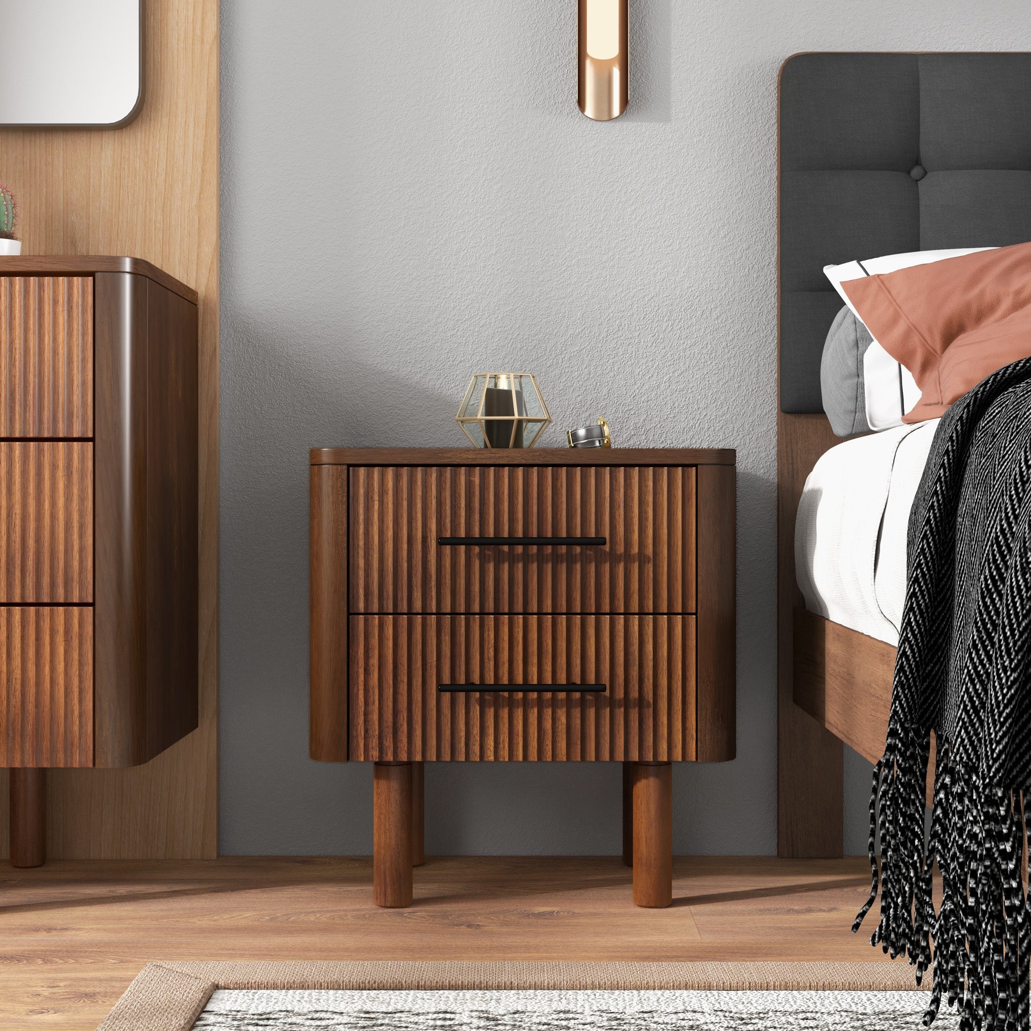 Stanley Nightstand with 2 Drawers