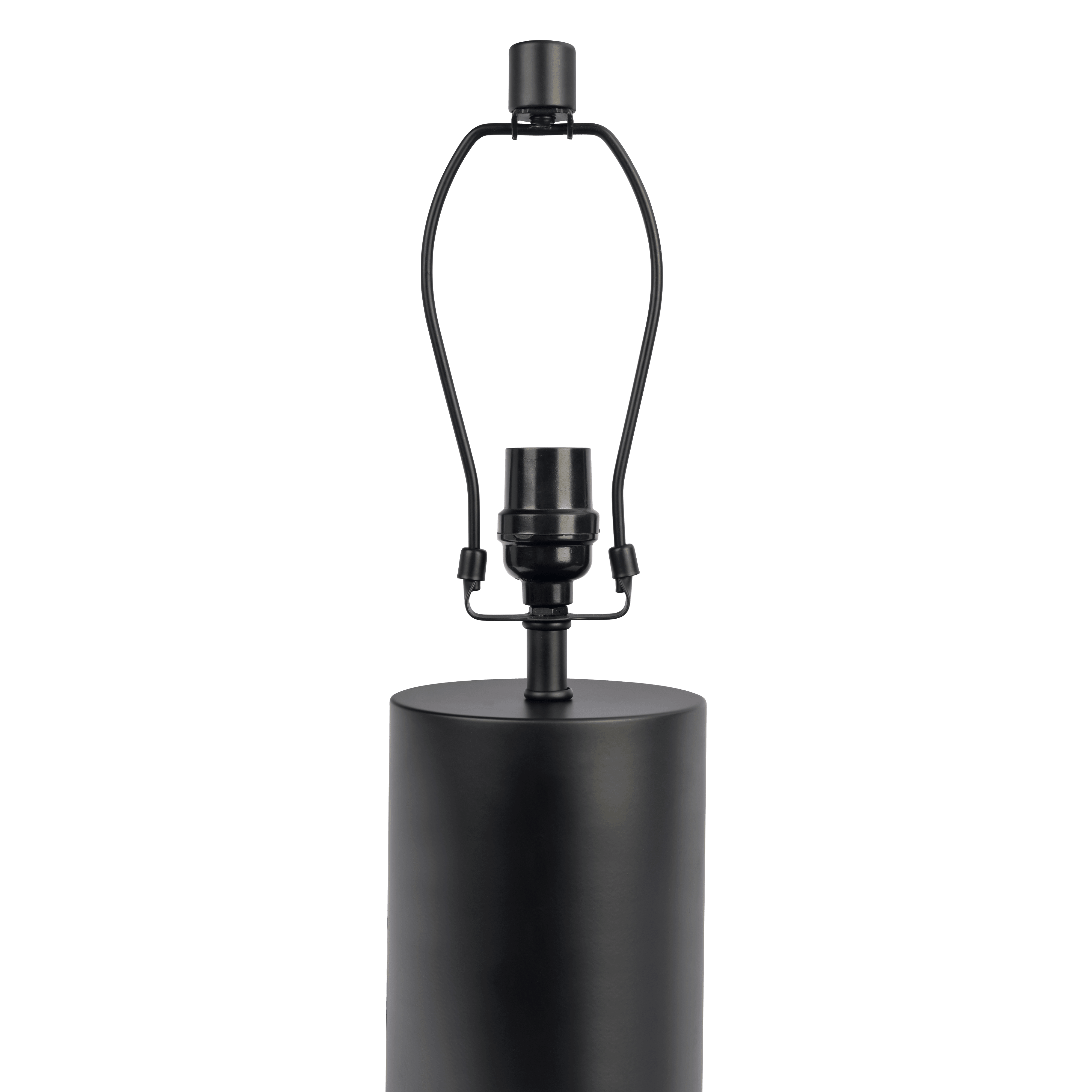 Yelen Black Table Lamp with On/Off Switch Black Block Base