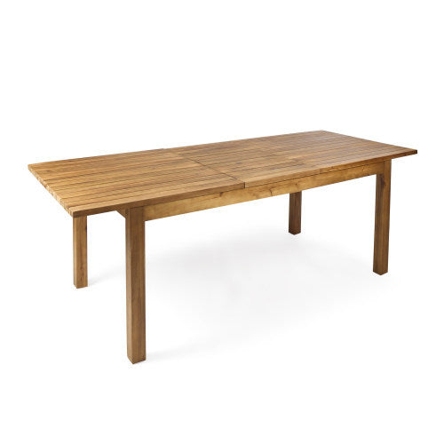 Outdoor Dining Set Acacia Wood Poolside - Teak