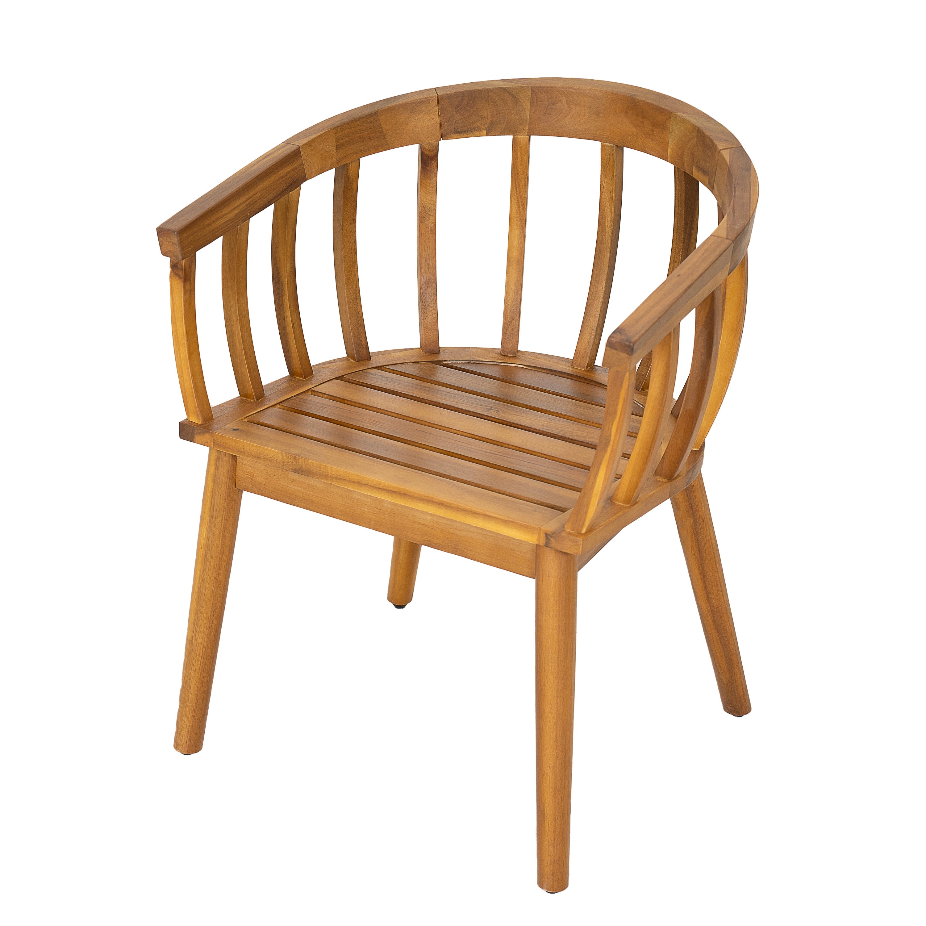 Klismos Outdoor Dining Chair Set Outdoor Seating - Beige