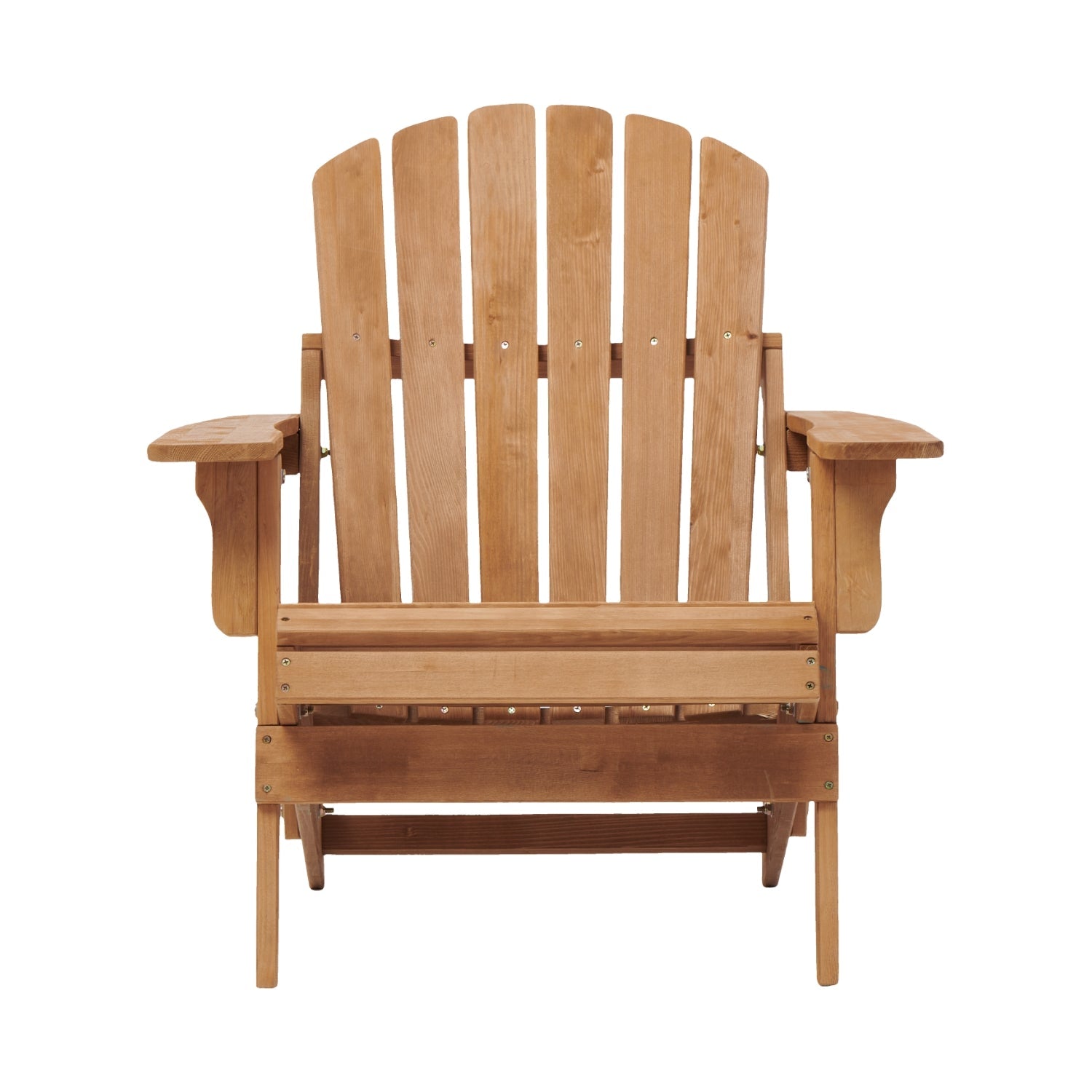 Oversize Outdoor Adirondack Chair Folding Design - Light Brown