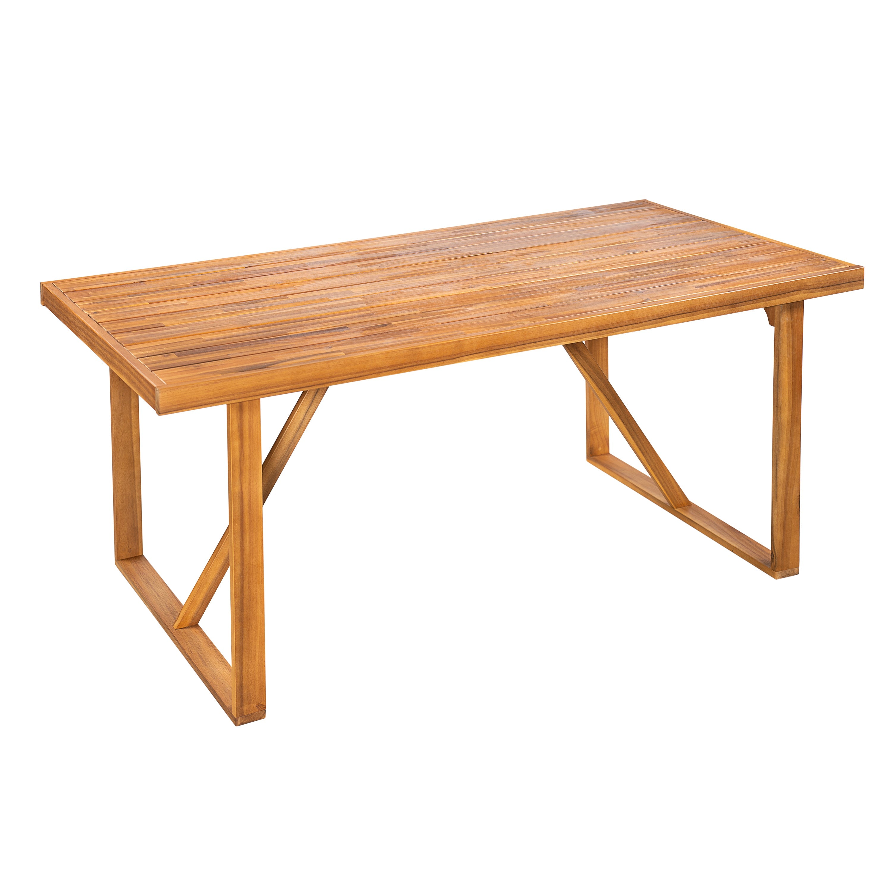 Outdoor Dining Set Acacia Wood - Beige