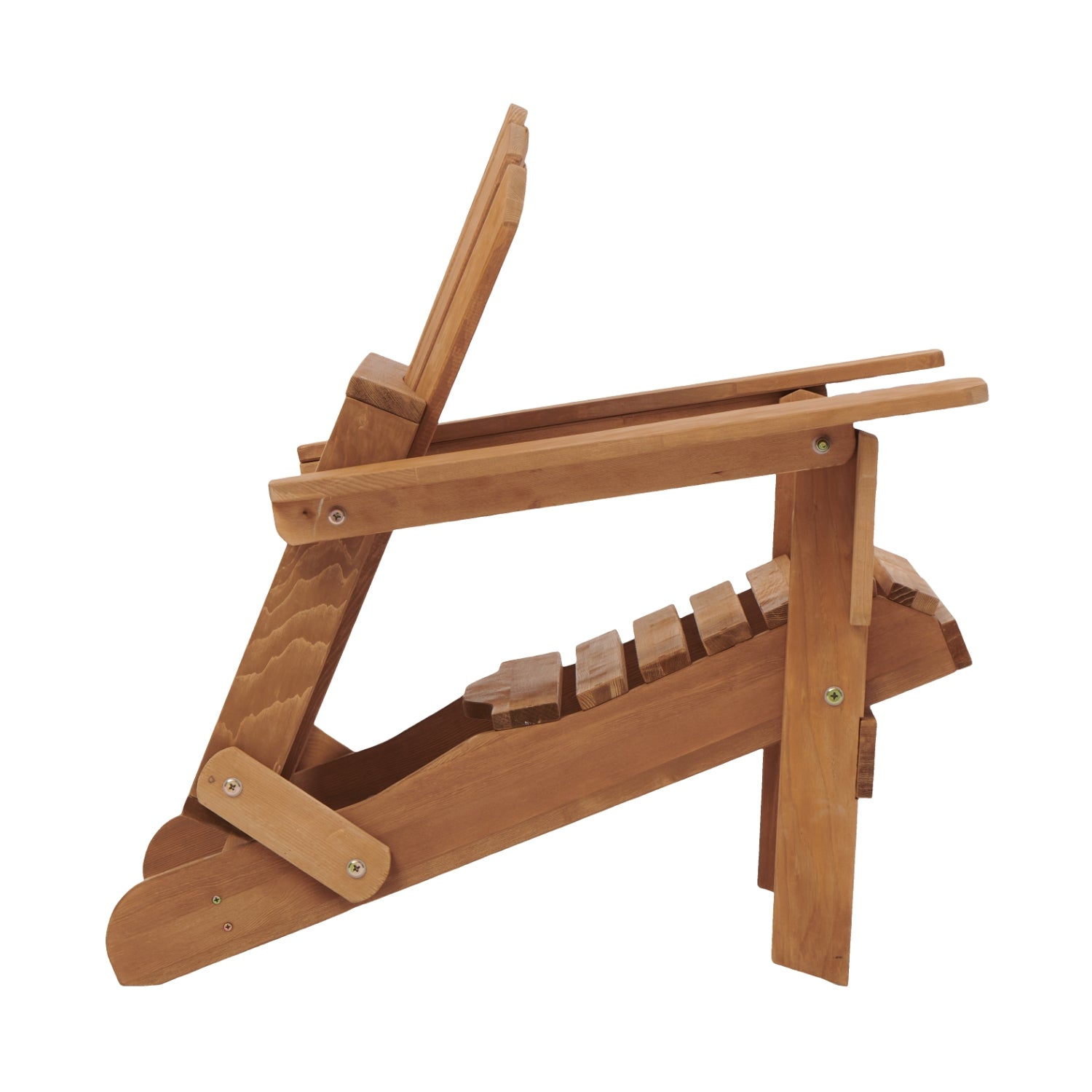 Oversize Outdoor Adirondack Chair Folding Design - Light Brown