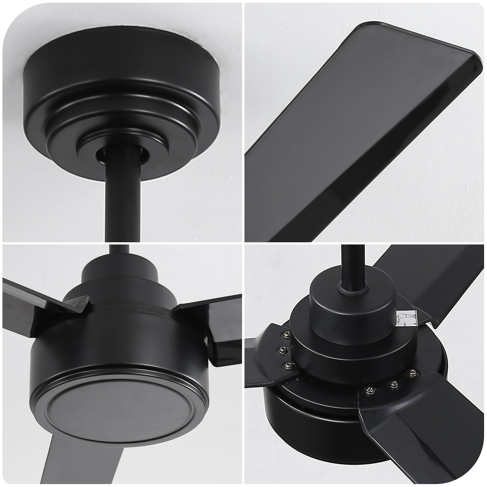 Farmhouse Outdoor Ceiling Fan Remote Control - Black