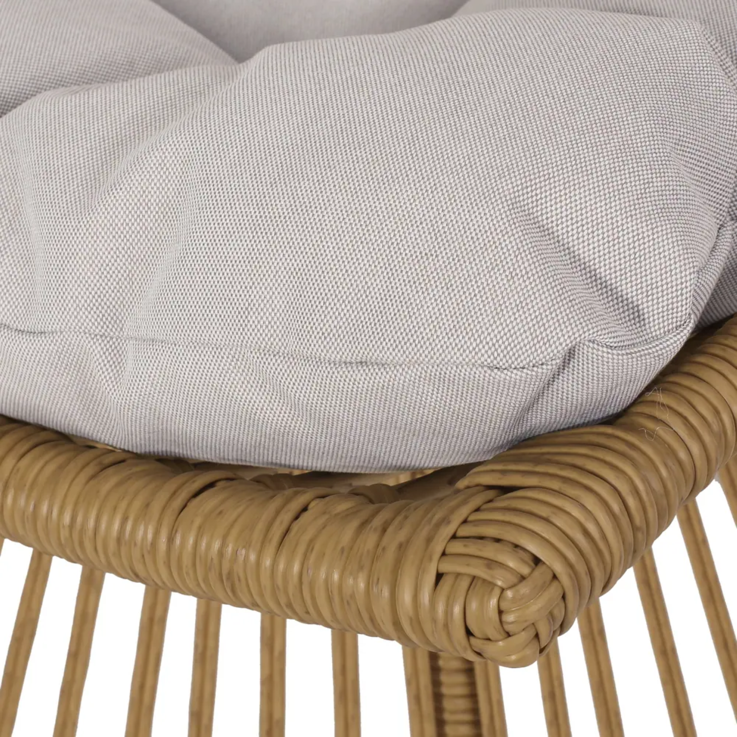 Elaine Outdoor Side Table Rattan Frame - Light Brown