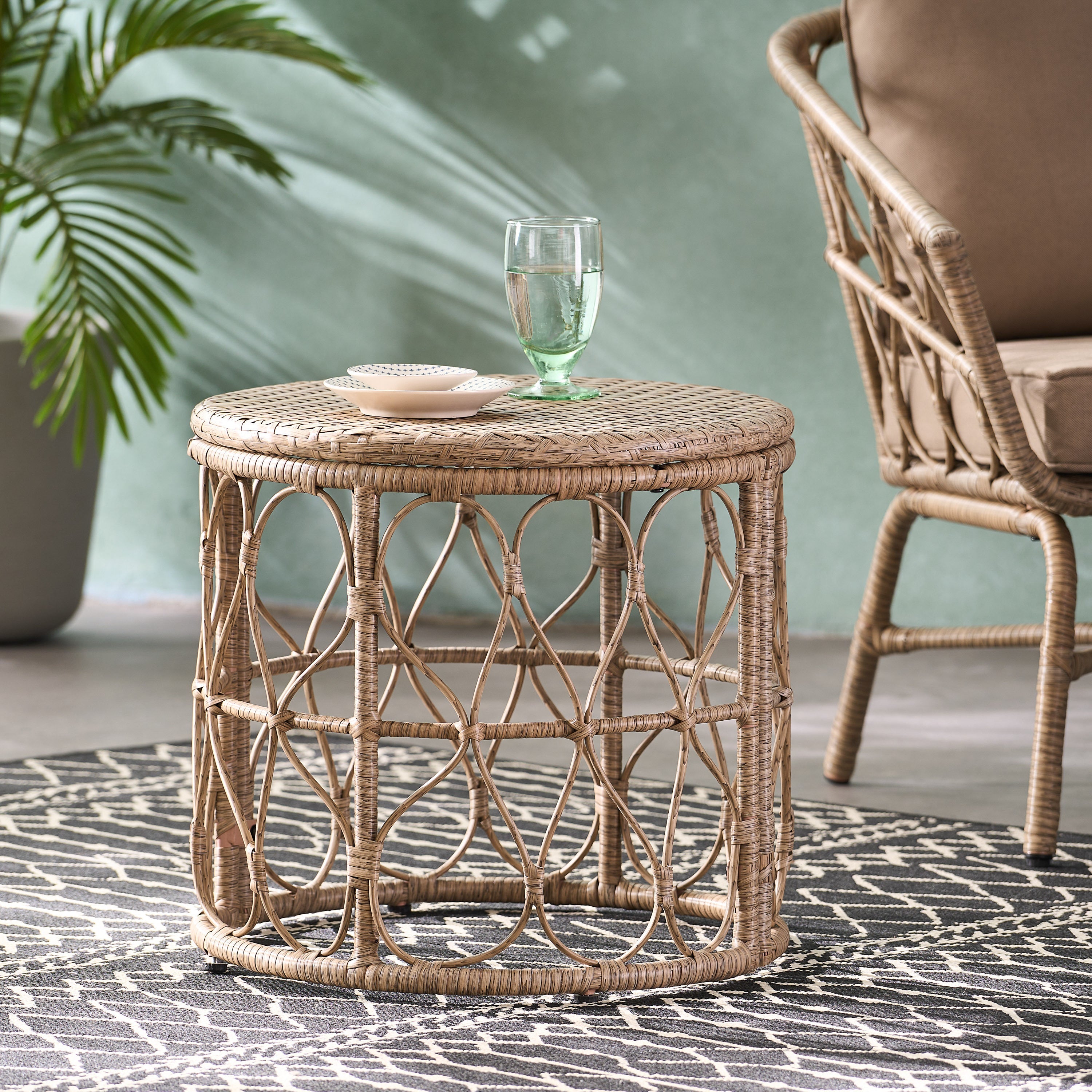Bruce Outdoor Side Table Patio Accent