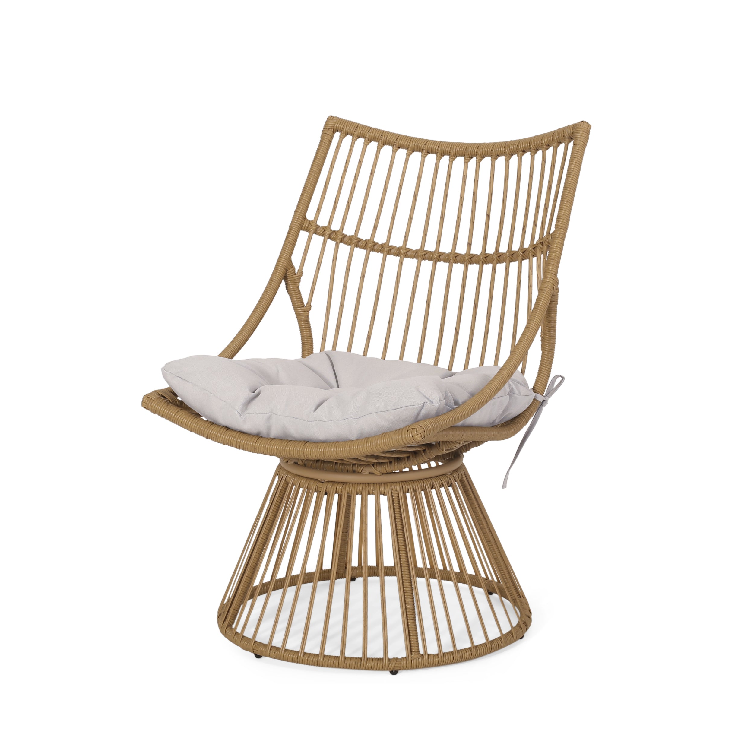 Elaine Outdoor Furniture Rattan Frame - Light Brown