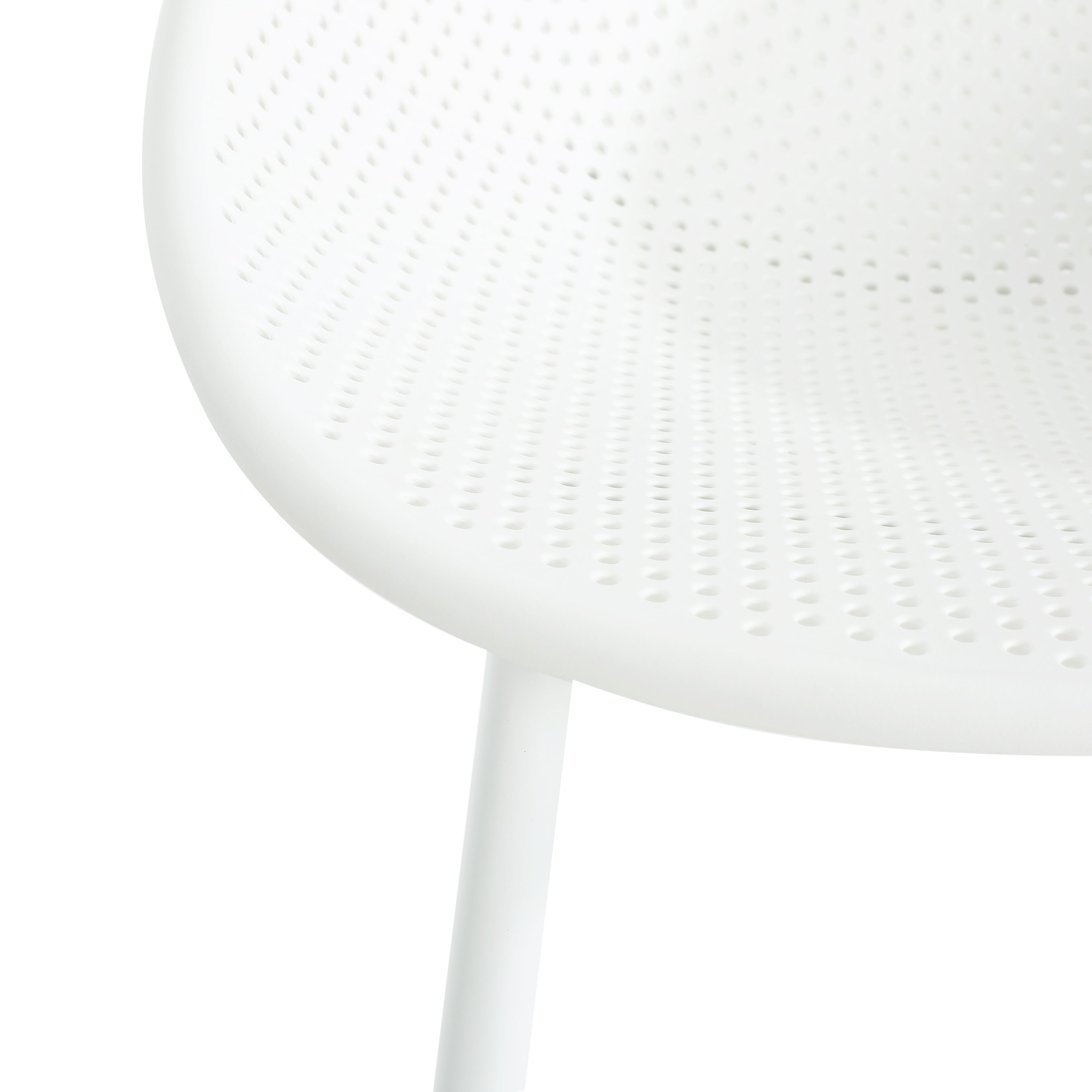 Gable Outdoor Bar Stool Set Outdoor Seating - White