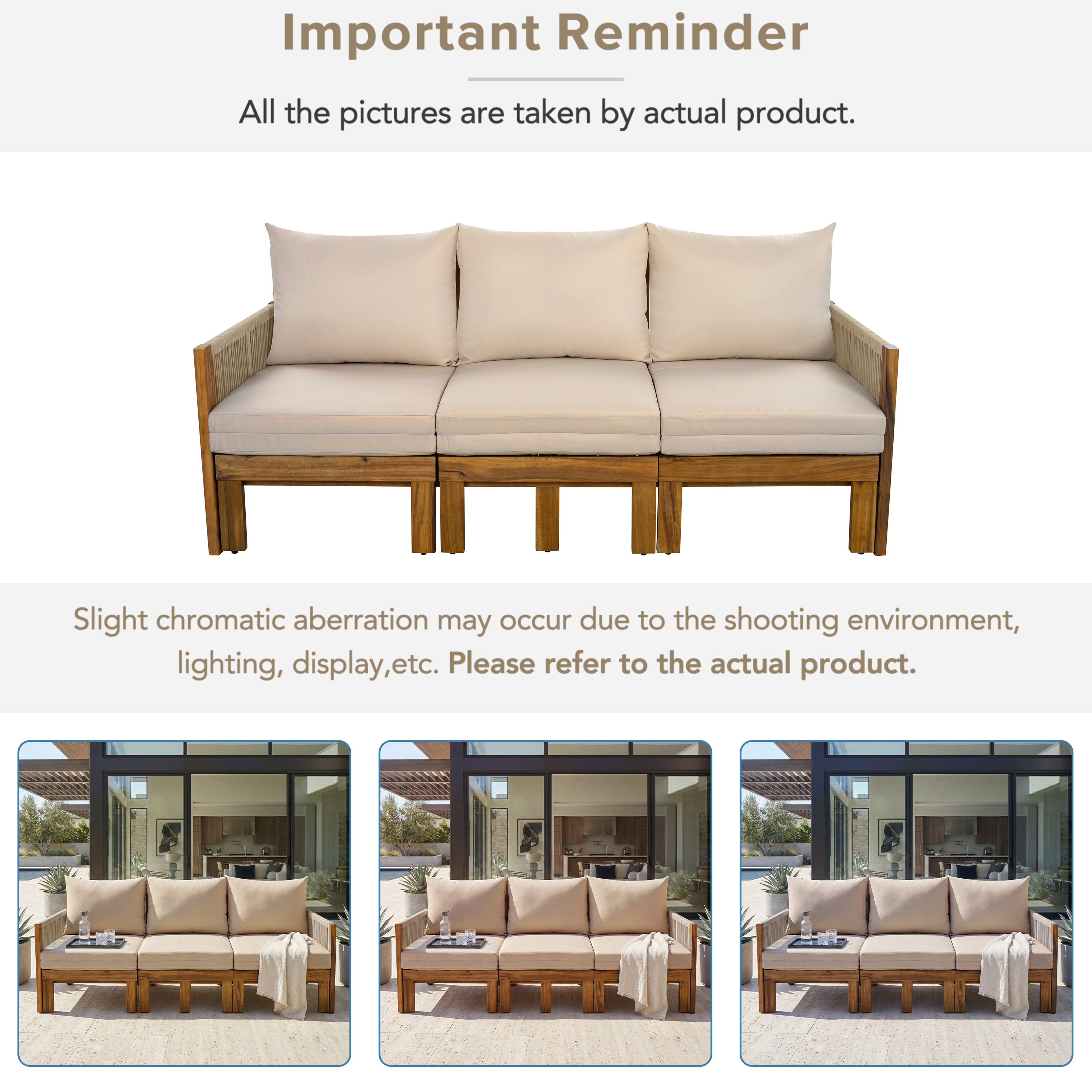 Daybed Outdoor Canopy Daybed Cushioned Seating - Brown