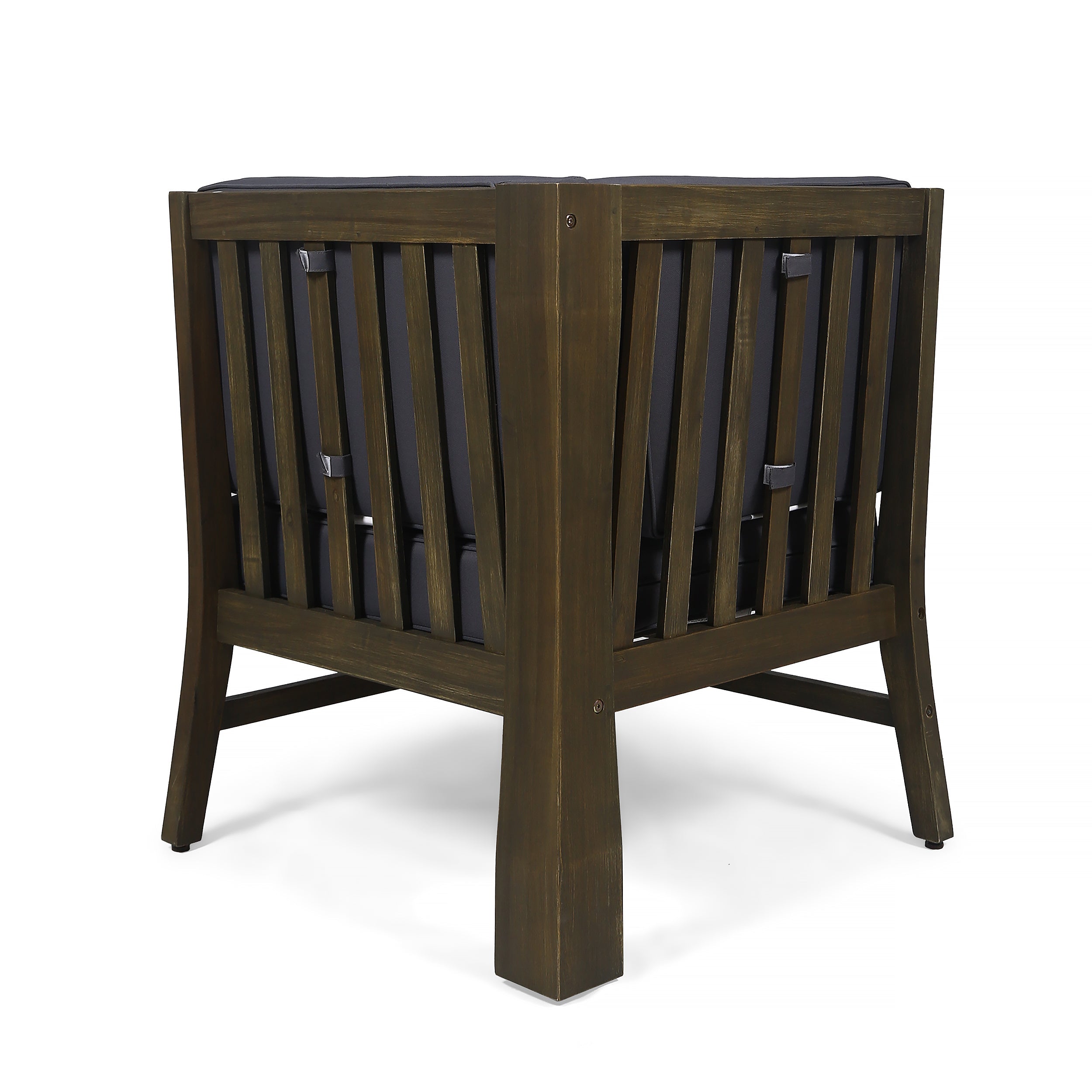 Perla Outdoor Sofa Set Patio Seating - Dark Gray