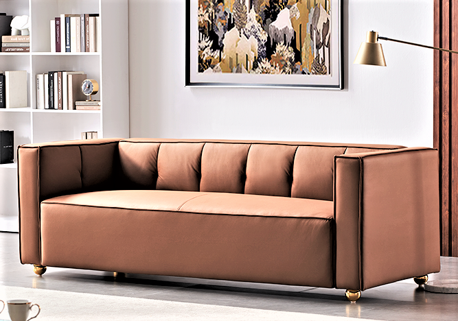 Dover 3-Seater Sofa with Tufted Low Back Design