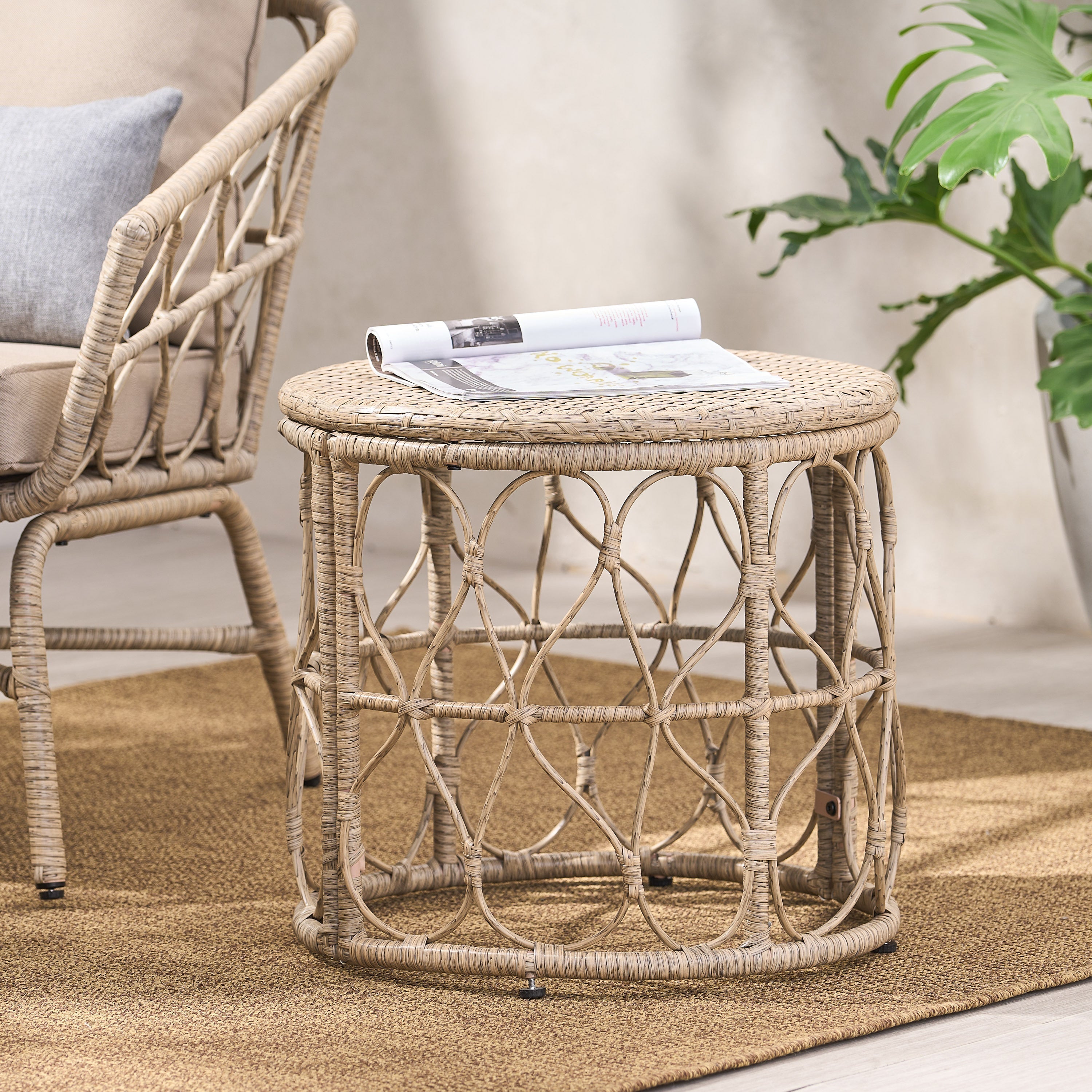 Bruce Outdoor Side Table Patio Accent