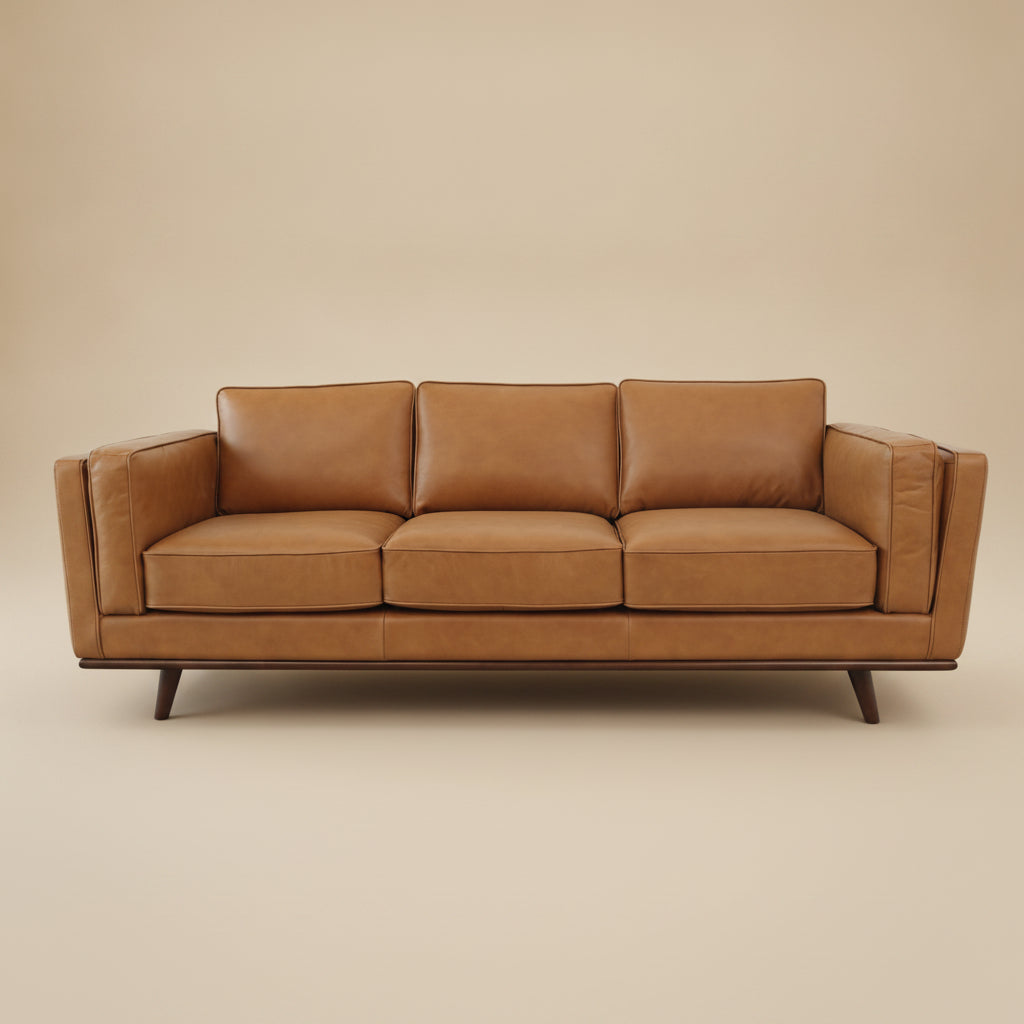 Ferre Tan Genuine Leather Sofa