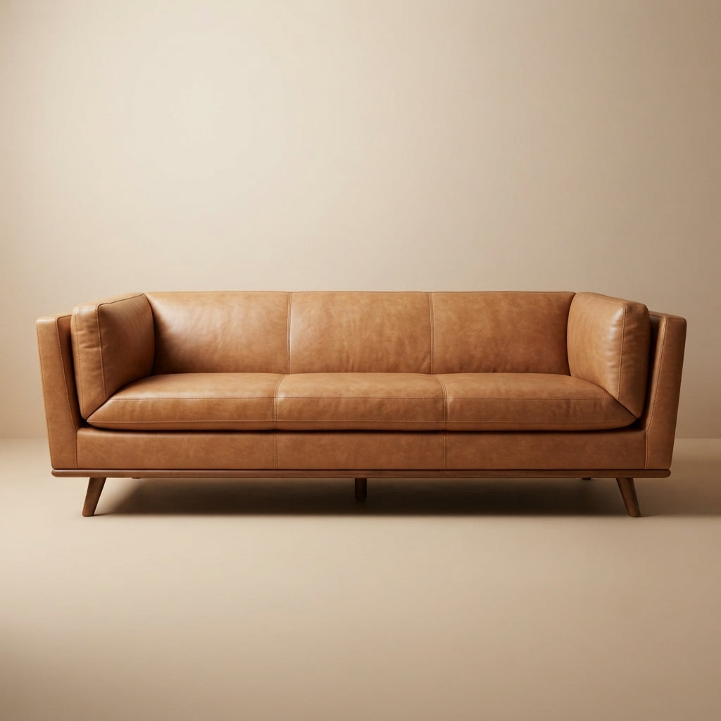 Brooklyn Cognac Leather Sofa