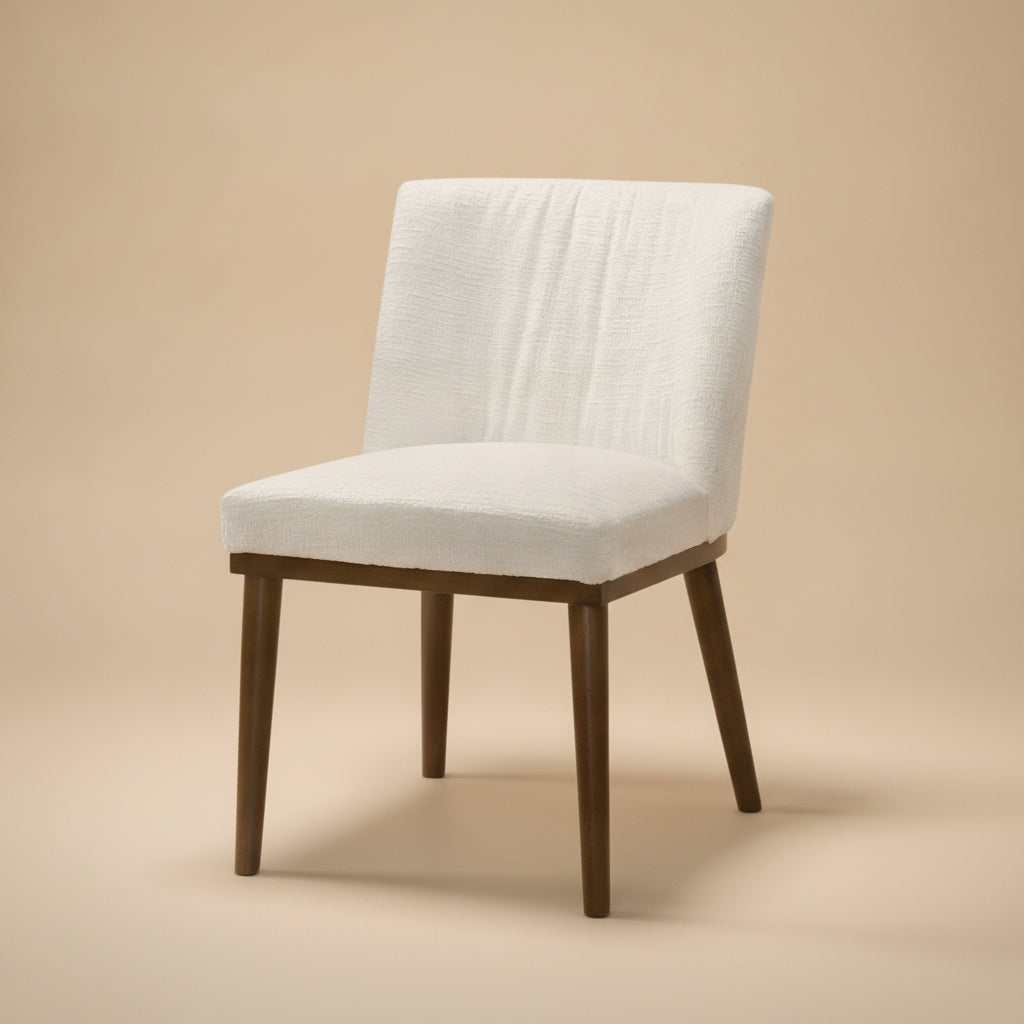 Dalby White Fabric Dining Chair Set of 2
