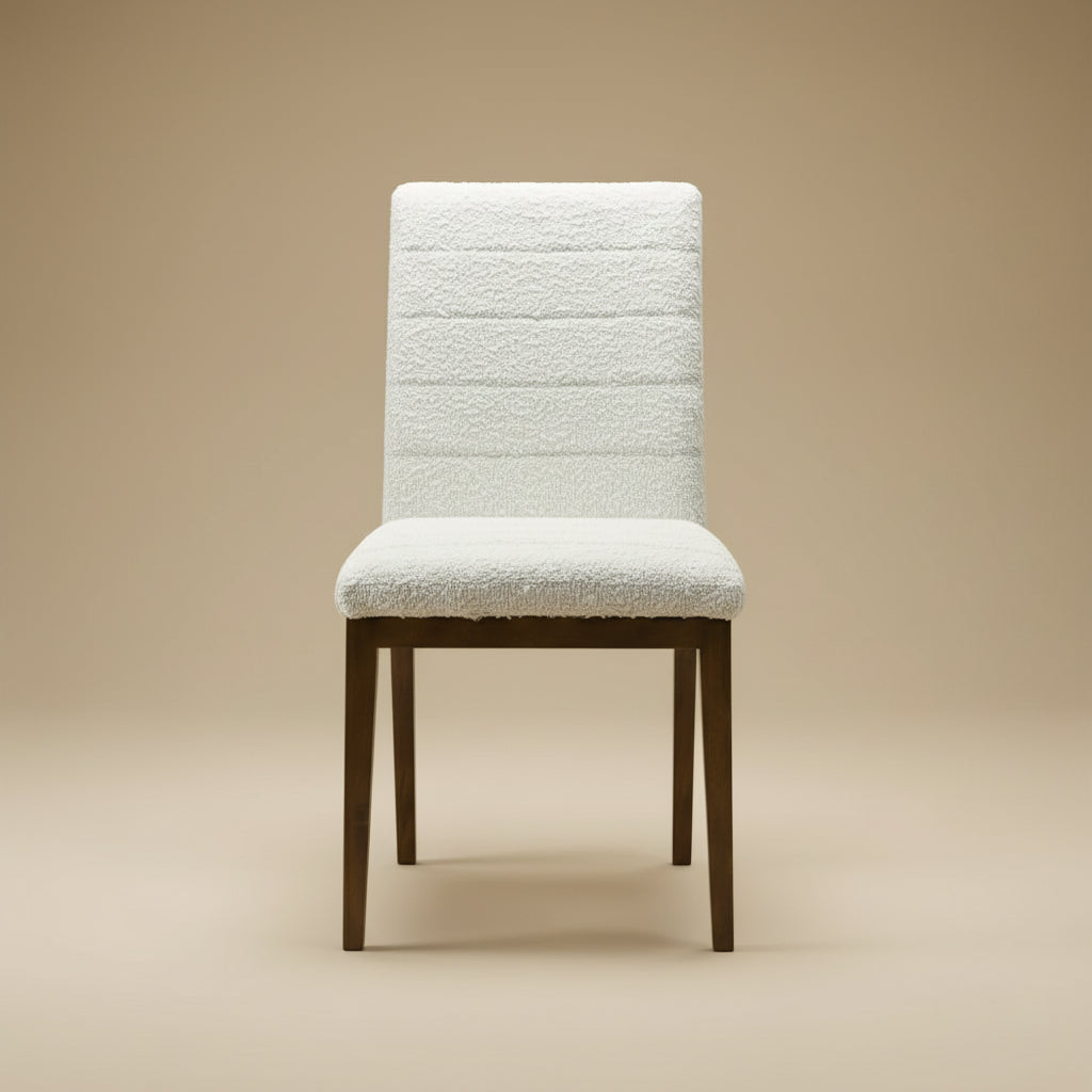 Isley White Boucle Dining Chair - Set of 2