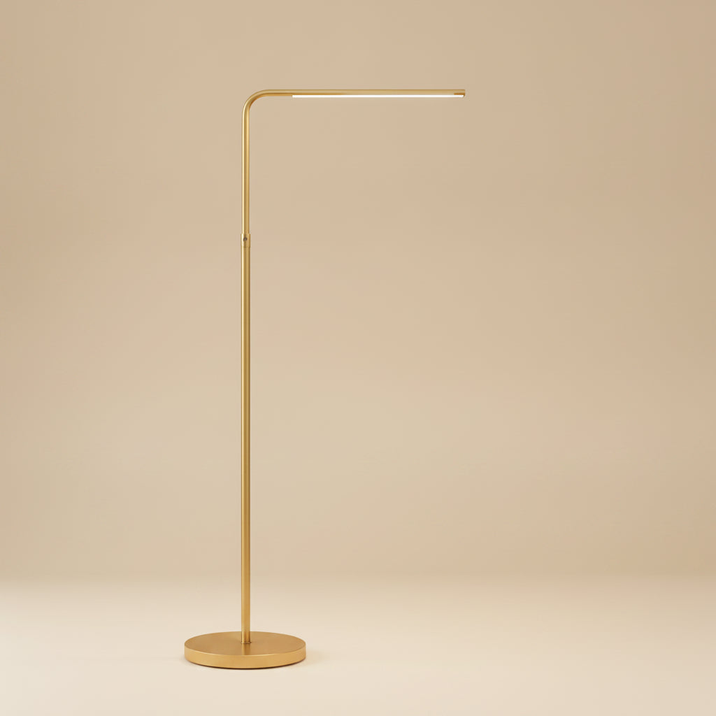 Verve Brassed Gold Floor Lamp