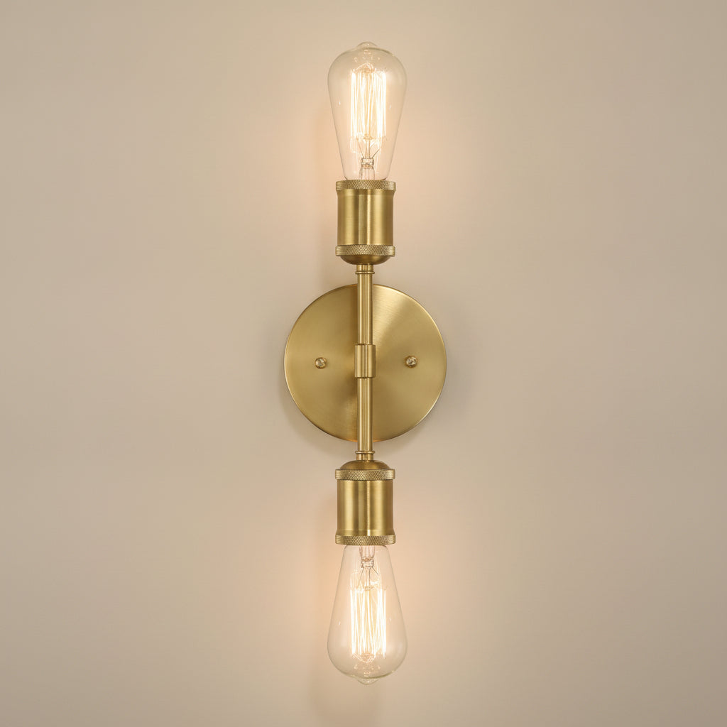 Reverie Double Lights Bathroom Wall Sconce