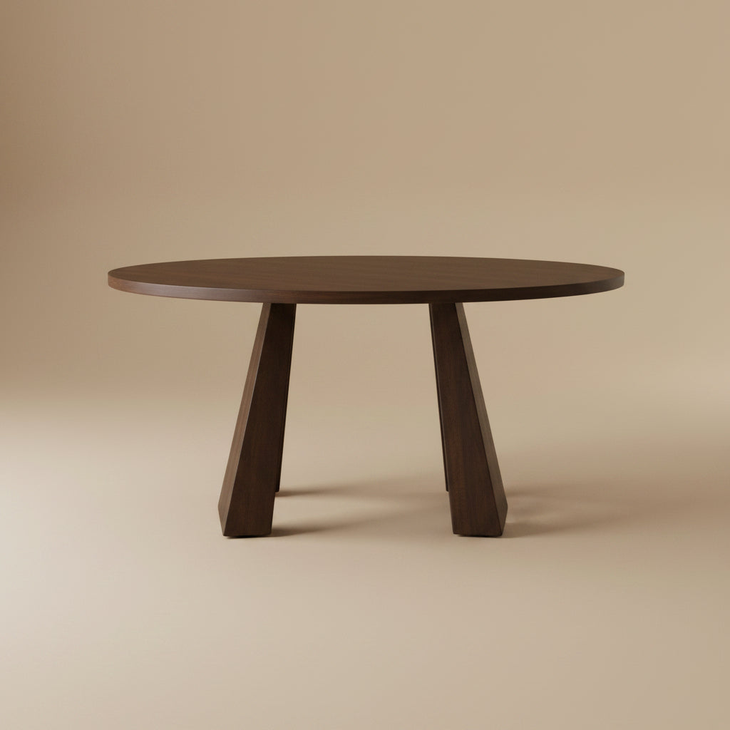 Parker Round Walnut Dining Table