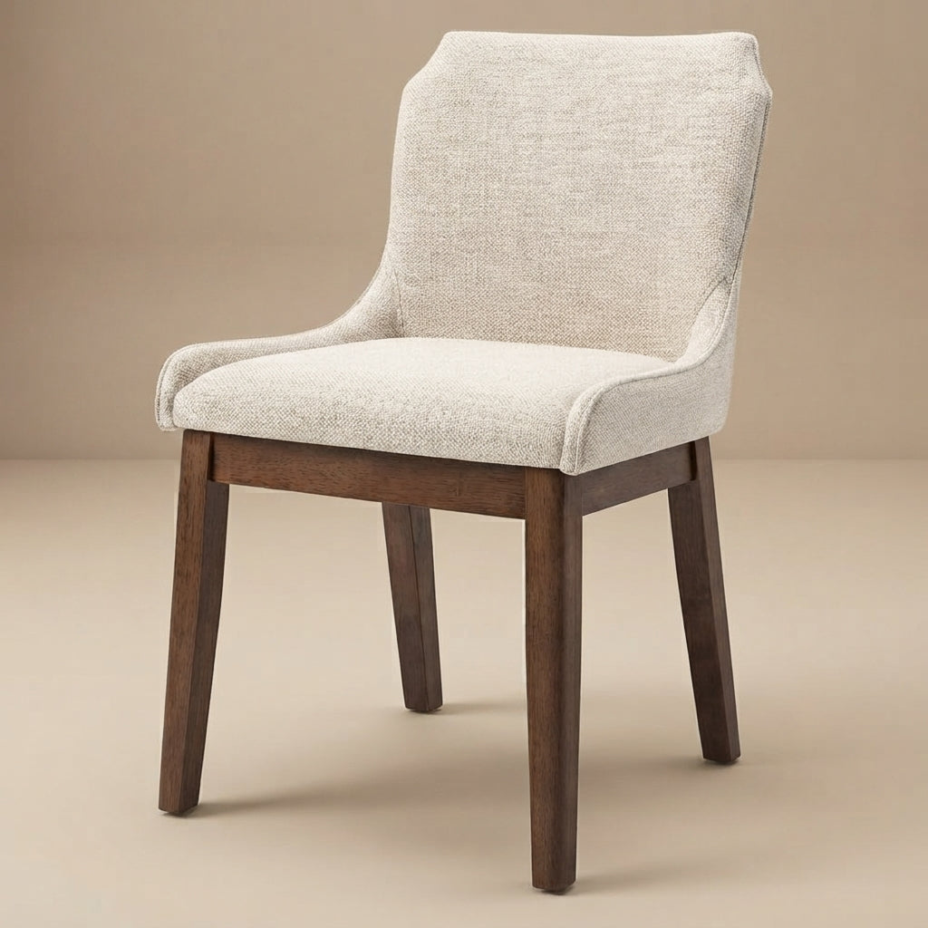 Magnolia Beige Fabric Dining Chair - Set Of 2