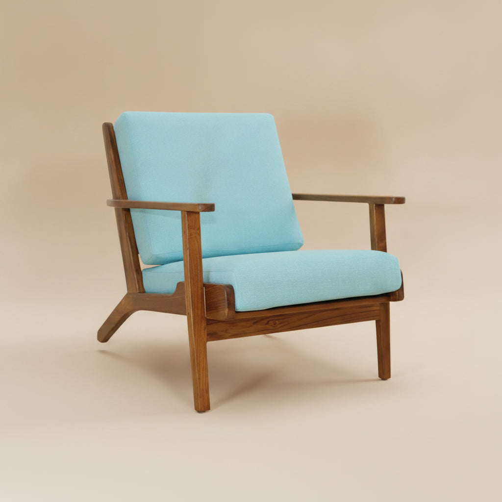 Kyle Lounge Chair - Sky Blue