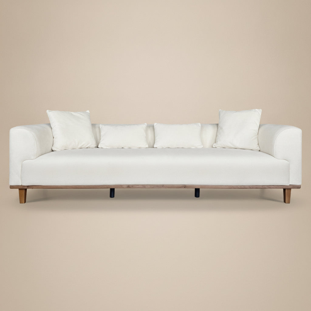 Tampa Cream Velvet Sofa