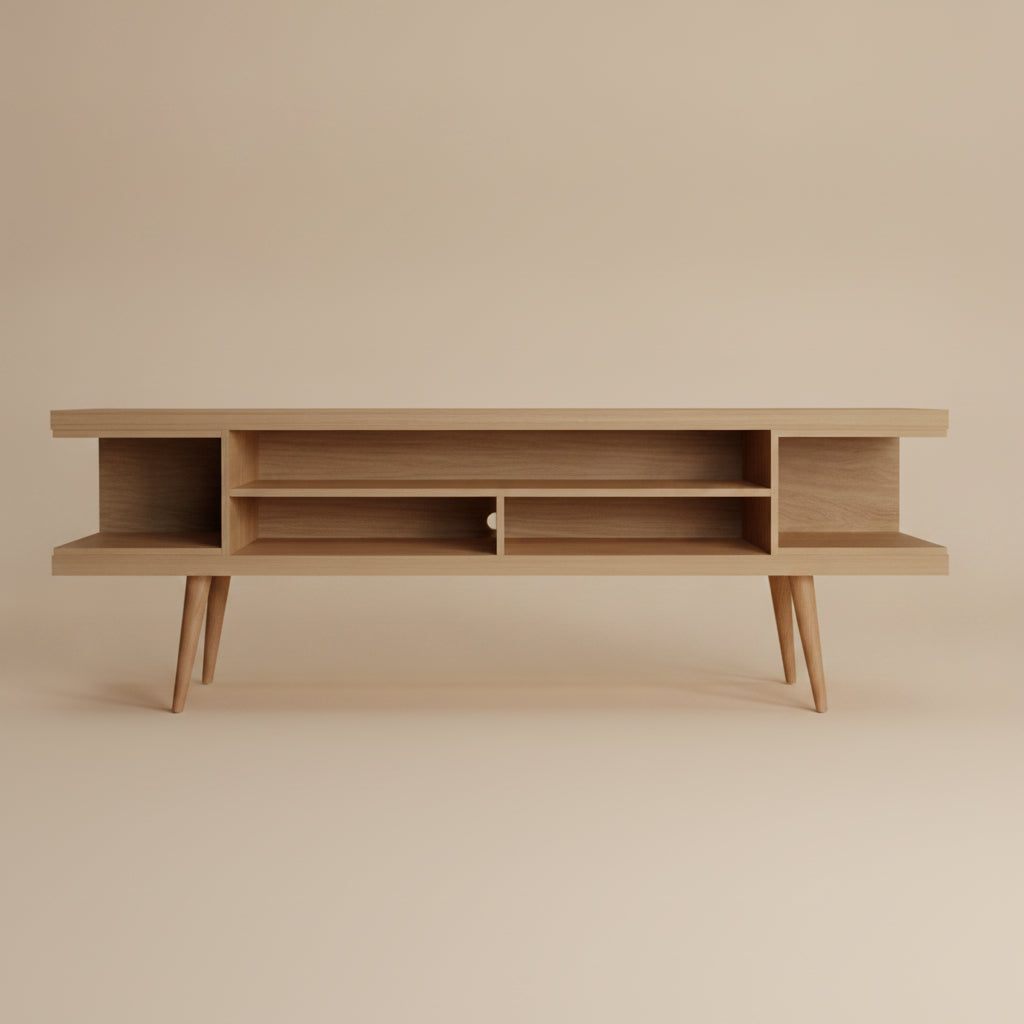 Utopia Free-Standing Maple Cream 71" TV Stand