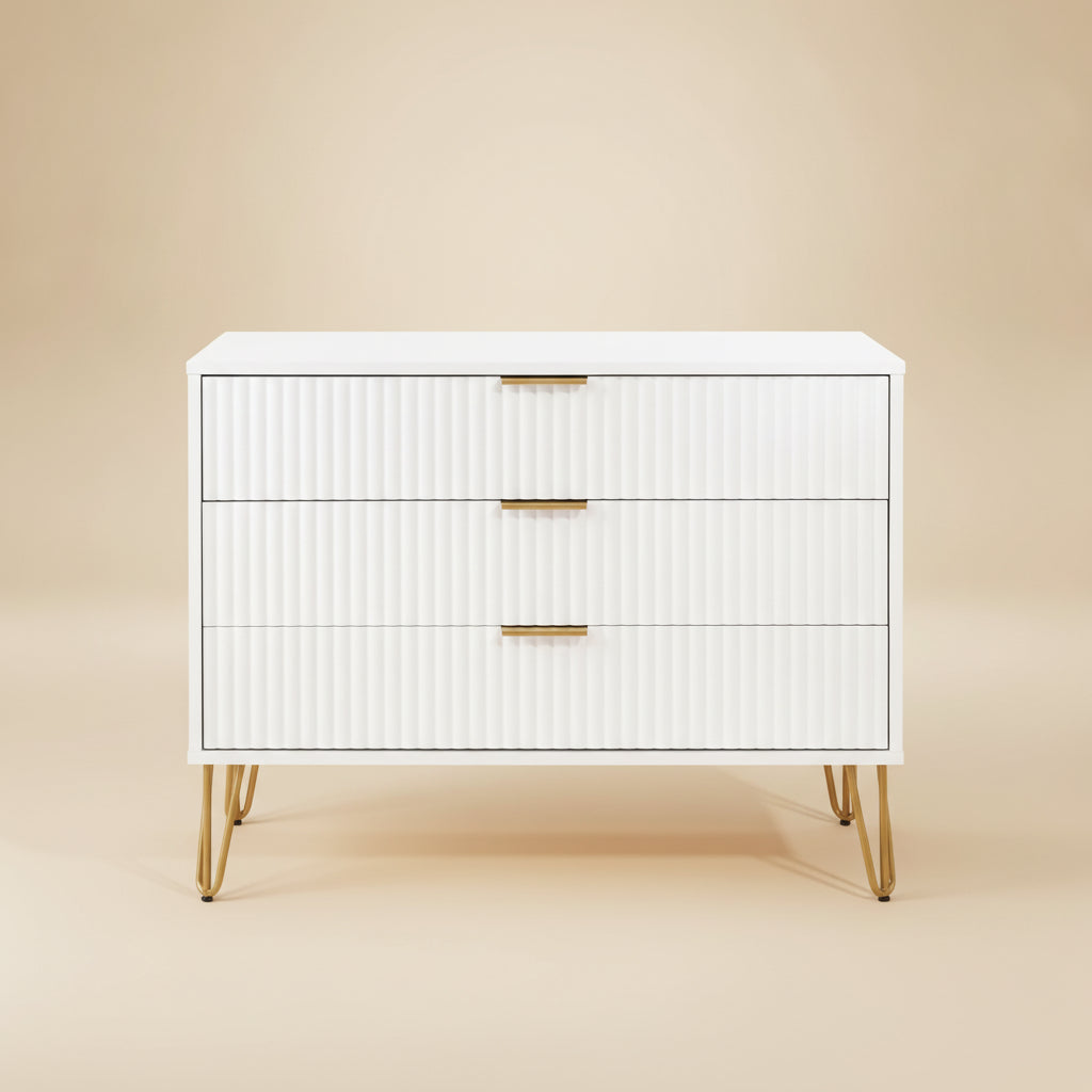 DUMBO 3-Drawer Dresser - White