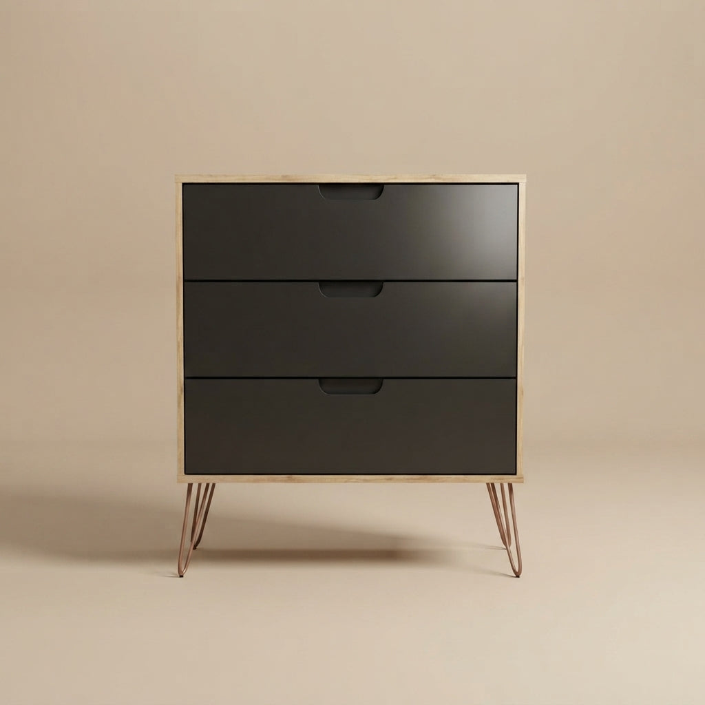 Rockefeller Modern Nature and Textured Gray Dresser